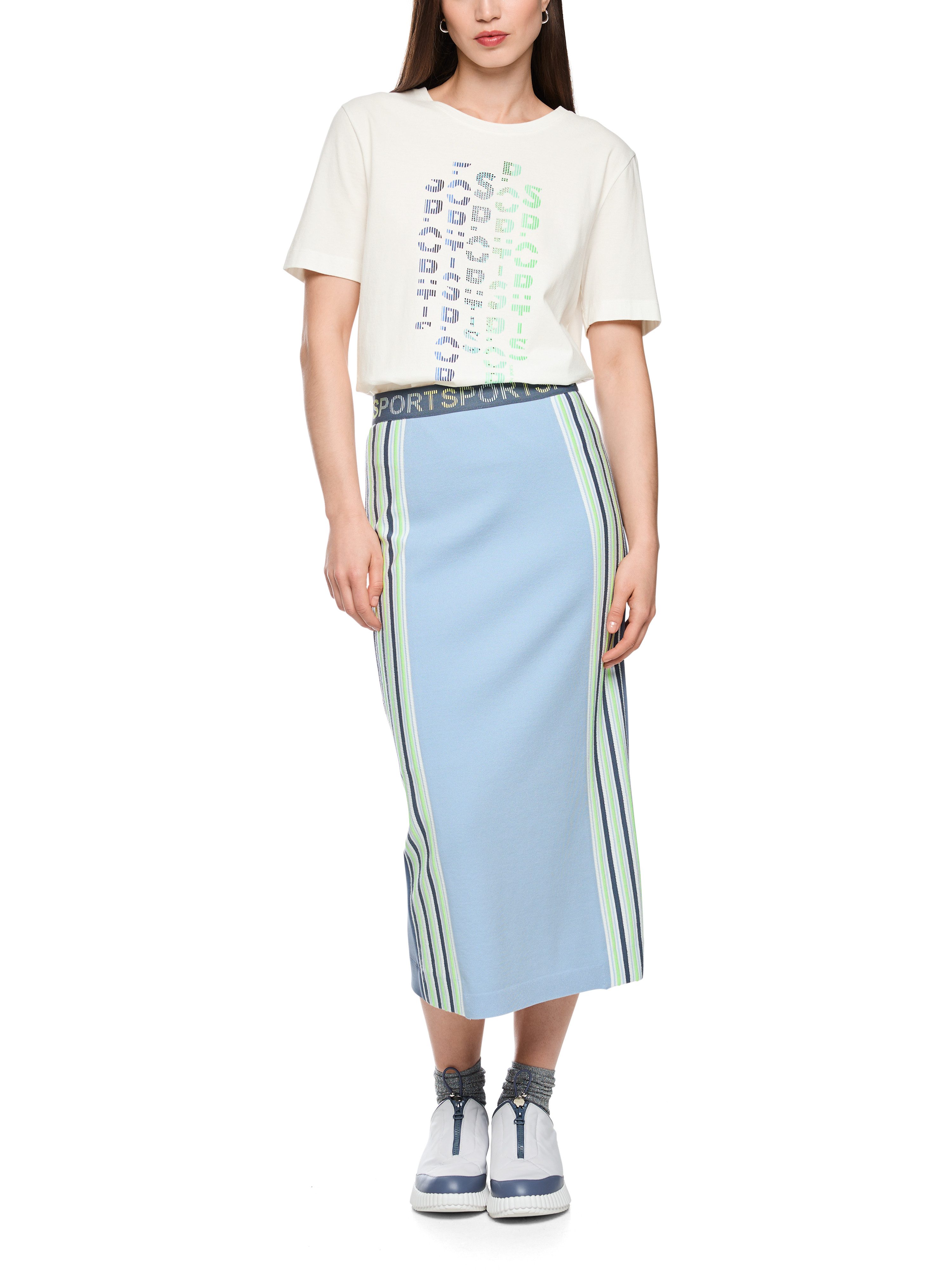 Marc Cain T-Shirt Urban Haze Premium Damenmode mit Aufdruck