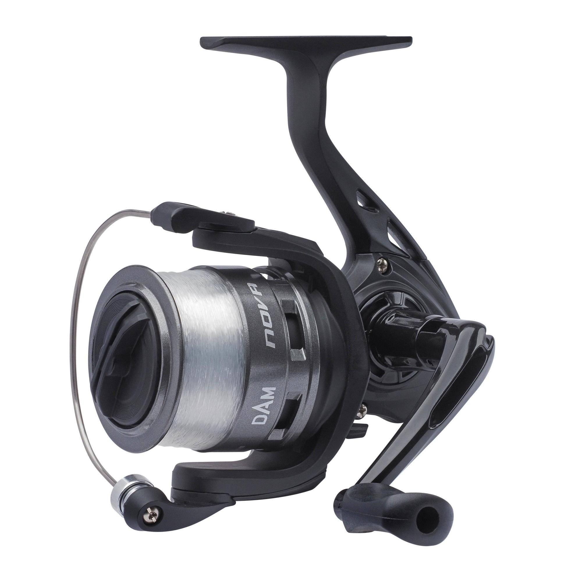 Spinnrolle Quick Nova FD Spinning Reel Rolle in 7 ver. Größen - mit mono Schnur