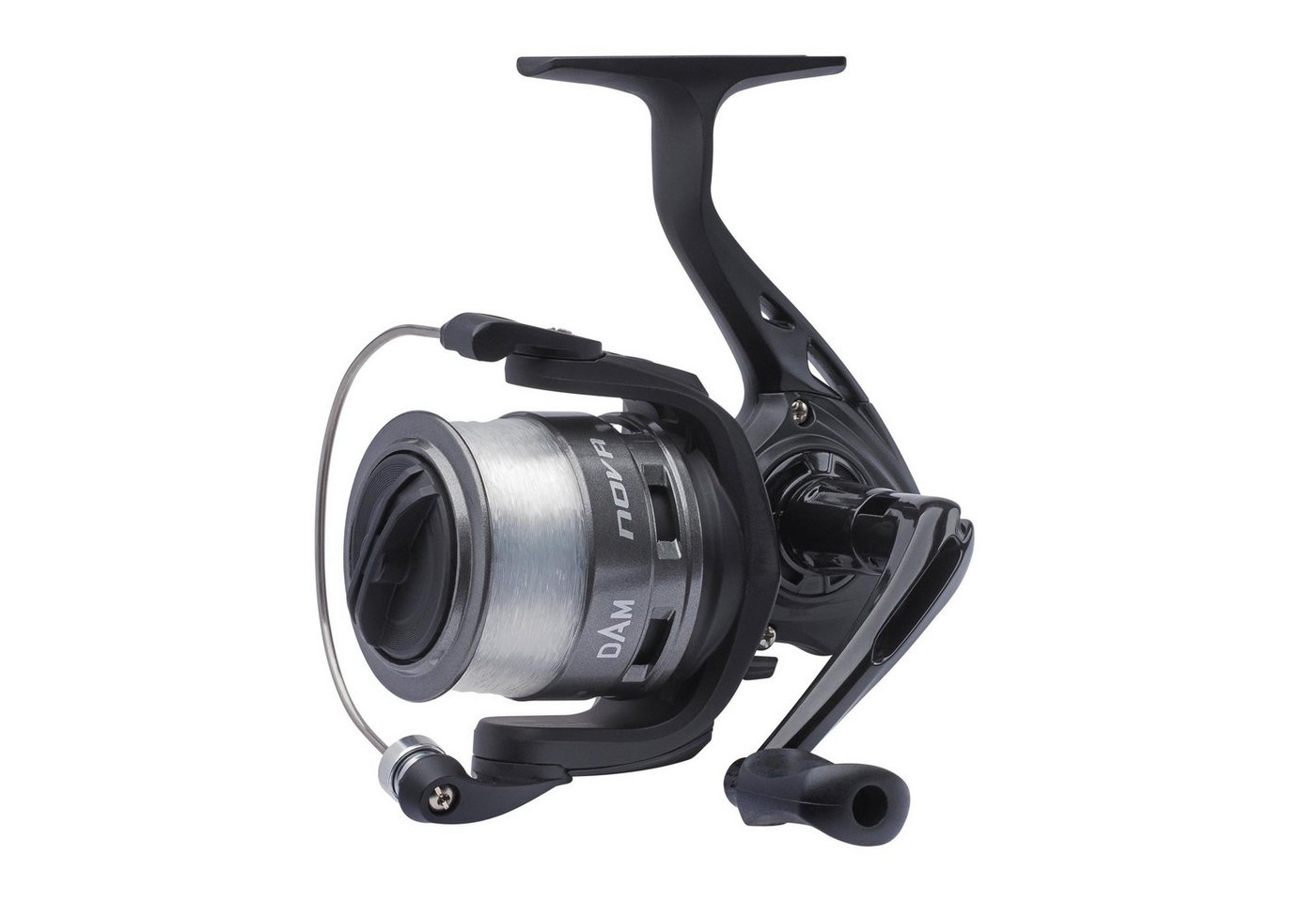 DAM Fishing Spinnrolle Quick Nova FD Spinning Reel Rolle in 7 ver. Größen - mit mono Schnur), Rolle mit Schnur