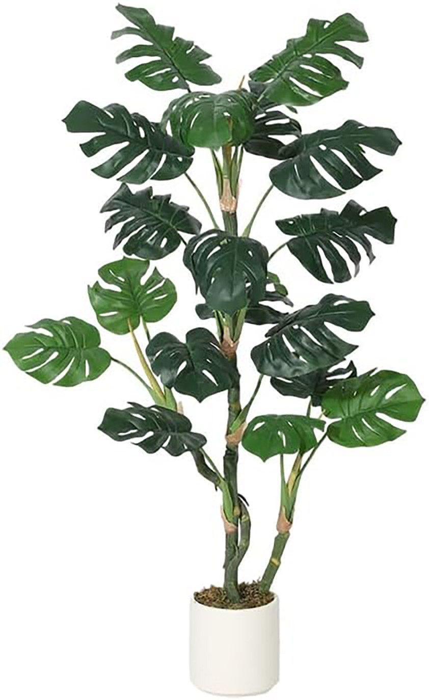 Kunstbaum Künstliche Monstera, Kunstpflanzen,künstlicher Baum 122/152cm, GarveeMore, Höhe 122 cm