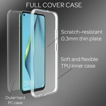 Nalia Smartphone-Hülle Huawei P40 Lite, Klare 360 Grad Hülle / Rundumschutz / Transparent / Displayschutz Case