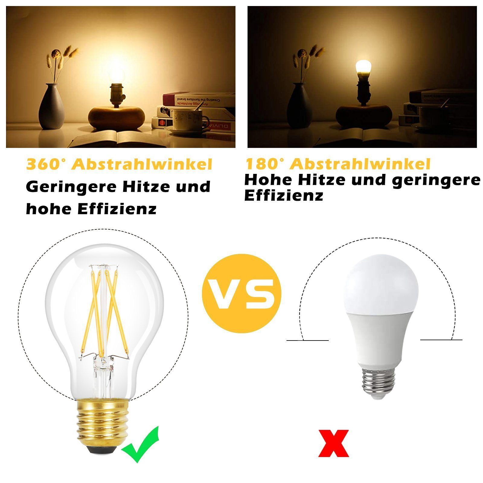 ZMH LED-Leuchtmittel 6 Stück LED Glühbirne günstig online kaufen