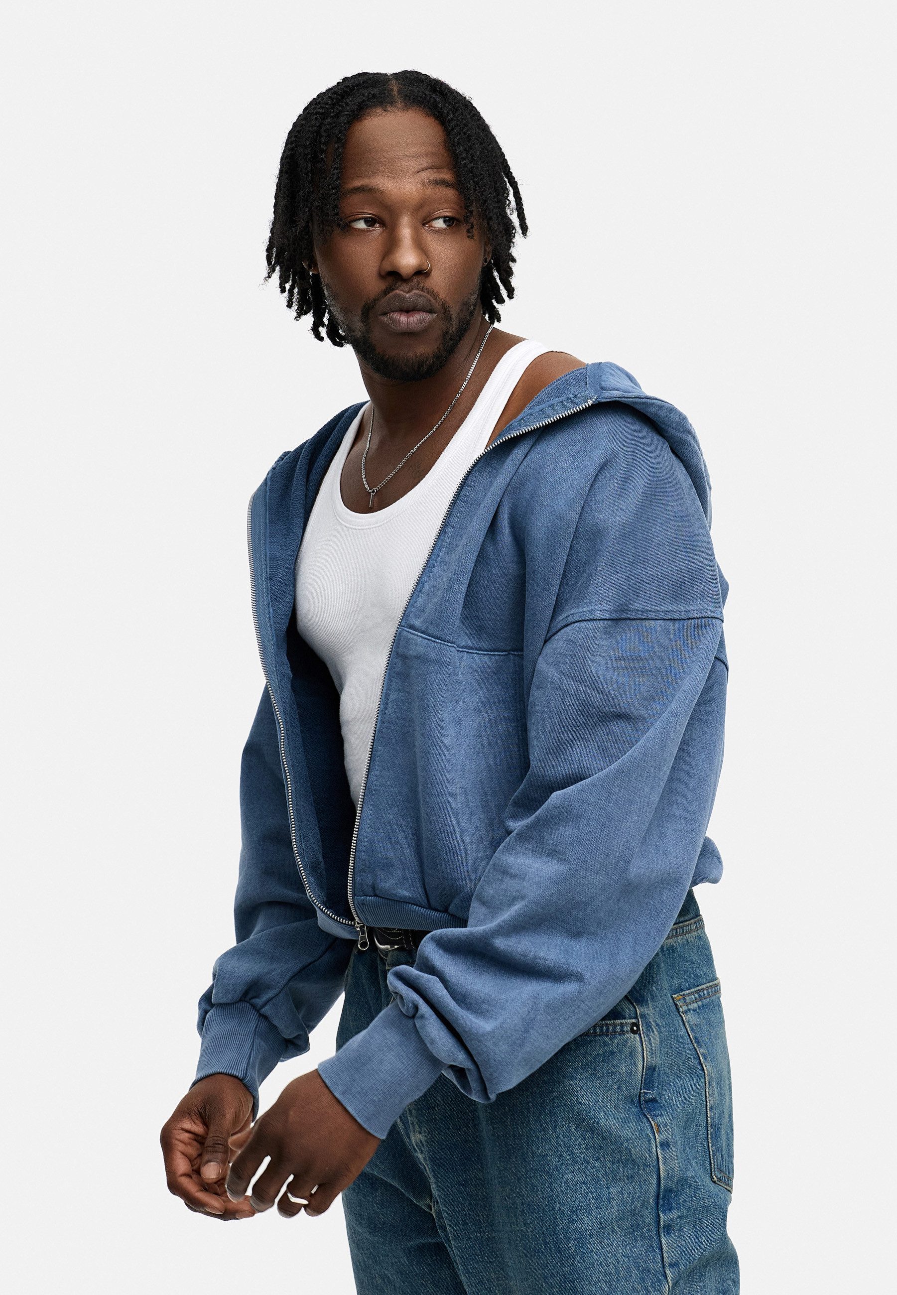 BEHYPE STUDIOS Kapuzensweatjacke IM OVERSIZE BOXY-FIT, ZIPPER-HOODIE Herren Zip-Thru Sweatjacke Kapuzenpullover Kapuzen-Sweatshirt Sweater