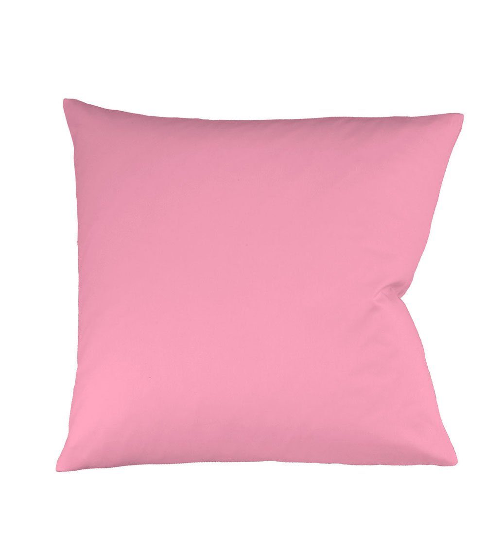 Kopfkissen Fleuresse Mako-Satin Kissenbezug Bezug 80x80 cm, fleuresse pink