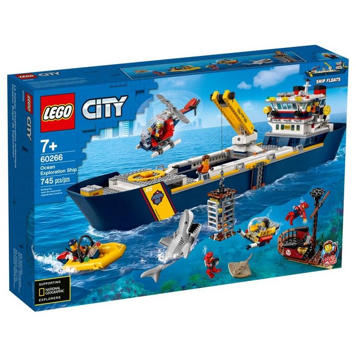 LEGO® Konstruktionsspielsteine LEGO City - Meeresforschungsschiff (745 St)