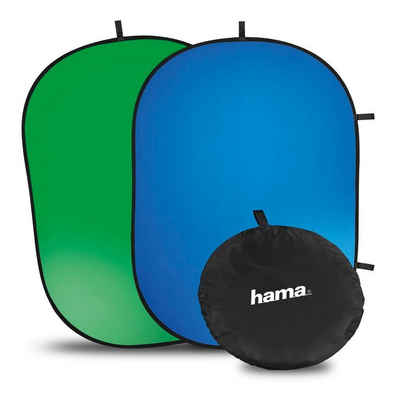 Hama Fotohintergrund Mobiler Greenscreen u. Bluescreen Baumwolle 150x200 cm