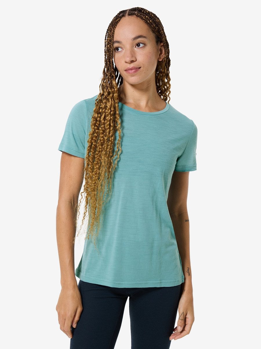 SUPER.NATURAL T-Shirt für Damen, Merino THE ESSENTIAL atmungsaktiv, casual