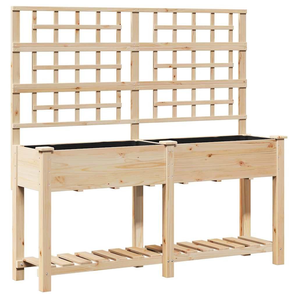 vidaXL Blumentopf Garten-Pflanzgefäß Beige 161 x 46 x 152,5 cm (1 St)