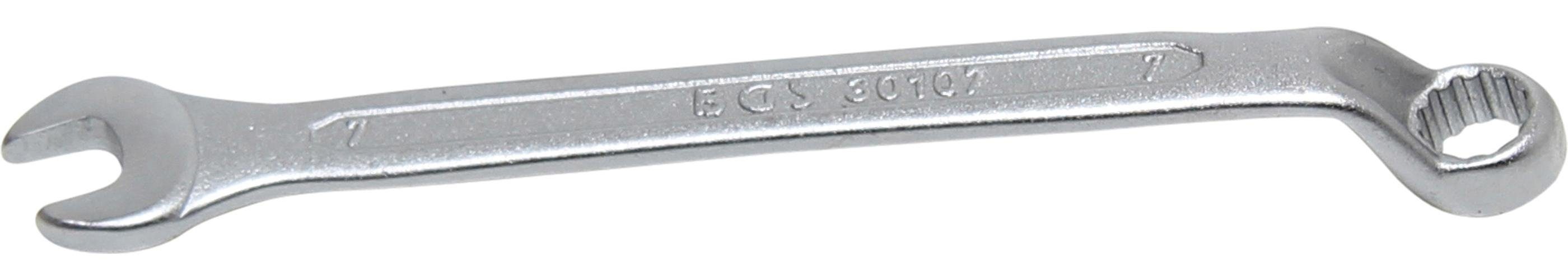 BGS technic Maulschlüssel Maul-Ringschlüssel, gekröpft, SW 7 mm | Maulschlüssel