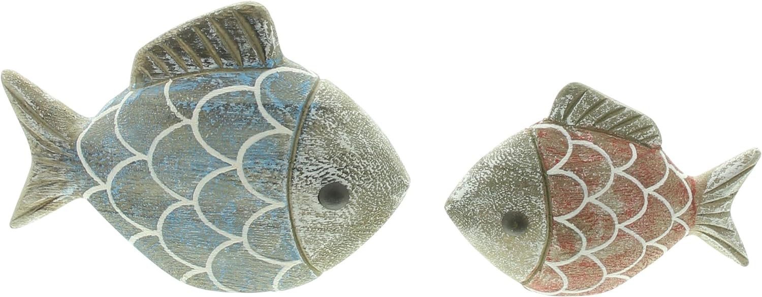 Dekoleidenschaft Dekofigur "Fisch" aus Holz, maritime Deko, bunt, Dekofisch günstig online kaufen