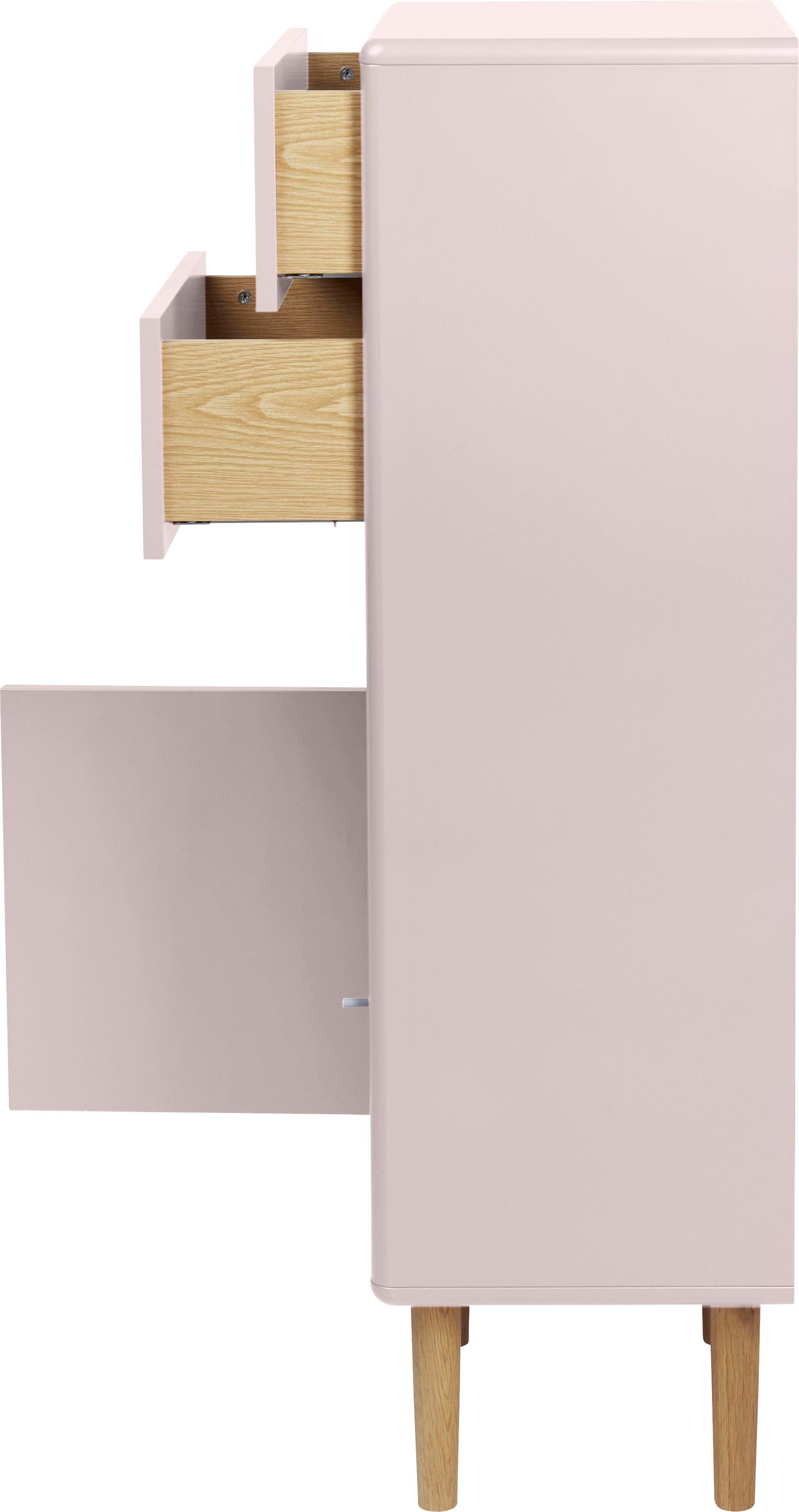 TOM TAILOR HOME rose mit Eiche, cm 2 1 & Füße BATH Breite Unterschrank Push-to-Open, Schubladen, Tür 40 COLOR mit