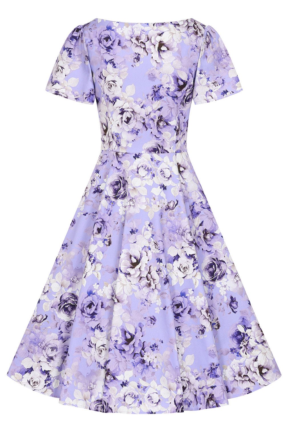 Hearts & Roses London A-Linien-Kleid Bonnie Floral Swing Dress Rockabella Vintage Retro