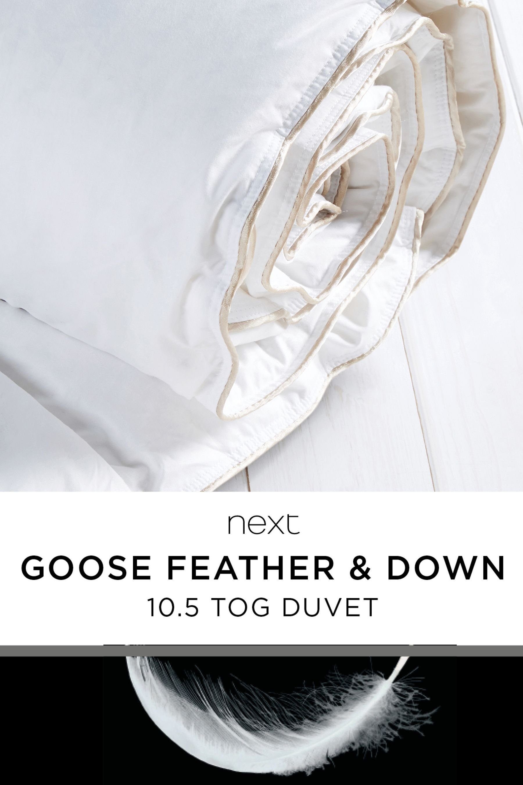 Next Federbettdecke Bettdecke aus Gänsefedern und -daunen, Füllung: Äußeres: 100% Baumwolle,Füllung: 90% Gänsefedern*,10% Gänsedaunen* *Enthält nichttextile Teile tierischen Ursprungs..