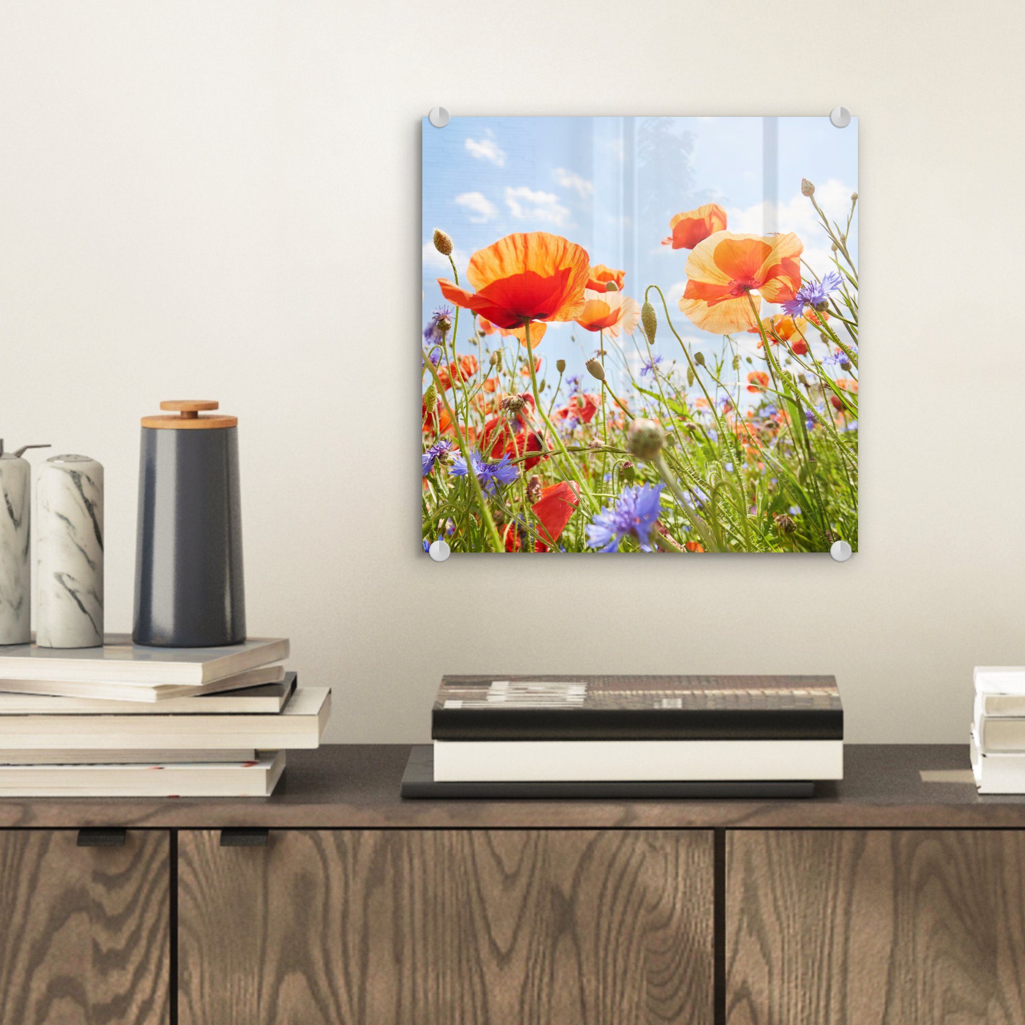 MuchoWow Acrylglasbild Blumen - Mohn - günstig online kaufen