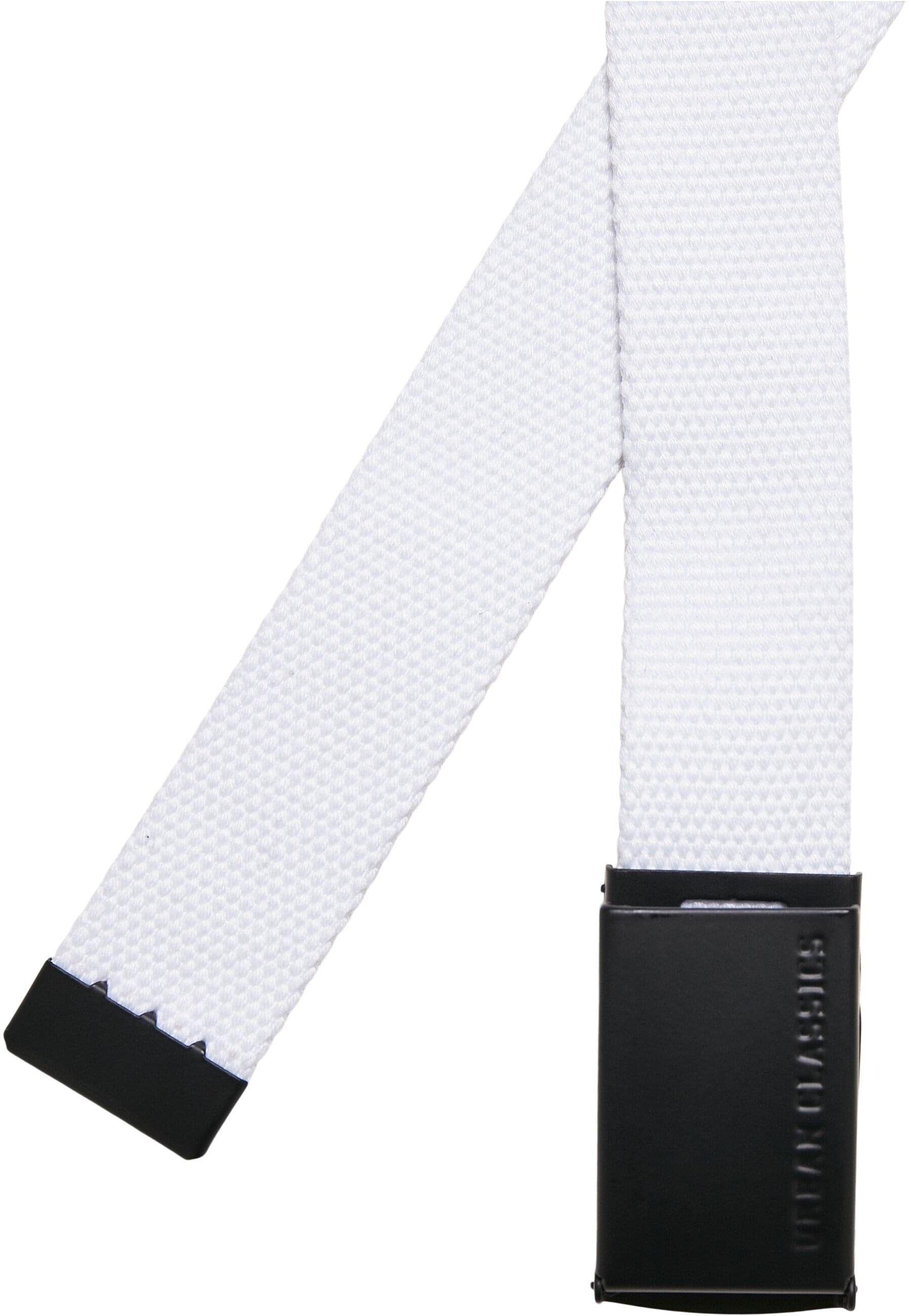 URBAN CLASSICS Hüftgürtel Unisex 2-Pack Kids black-white Canvas Belt