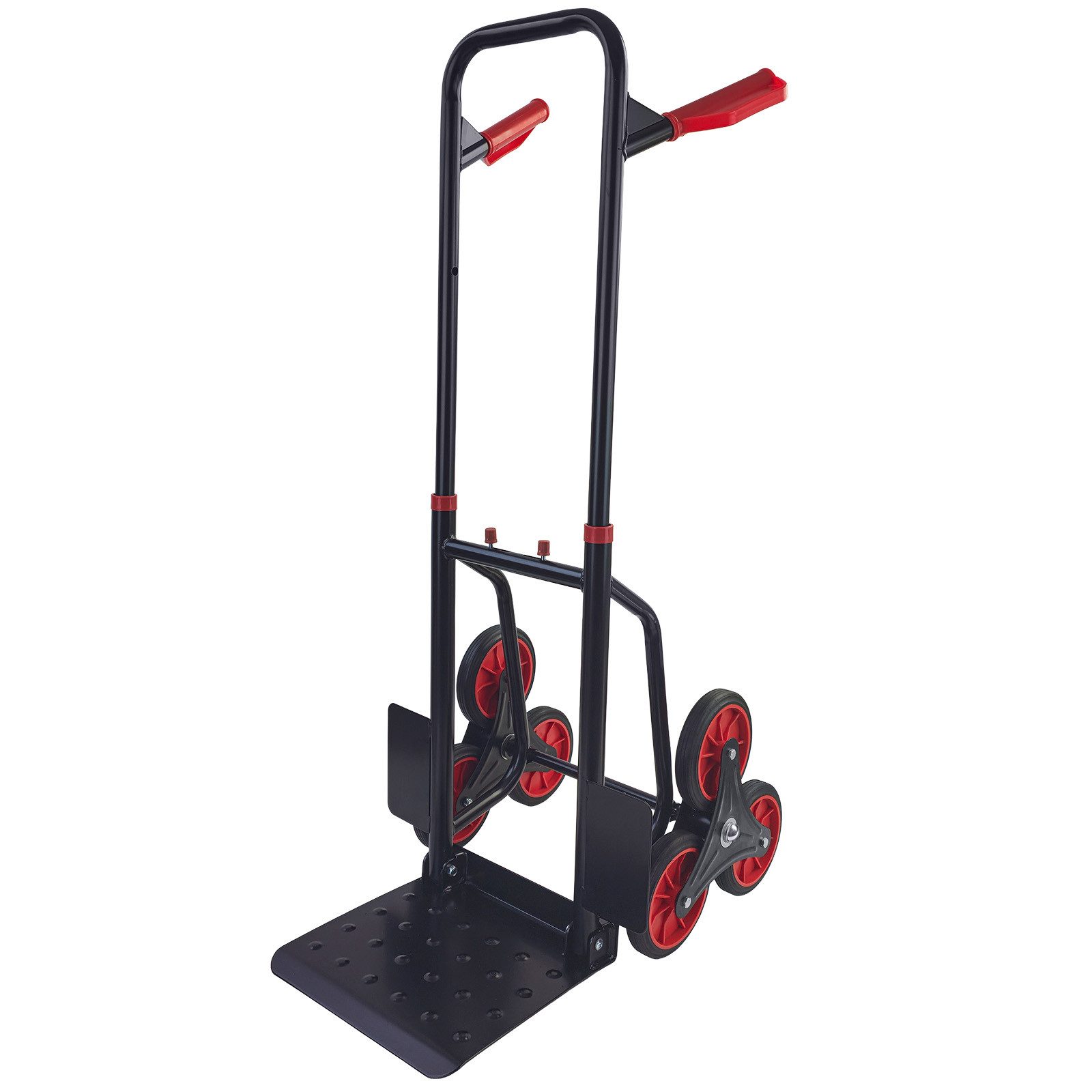 RAMROXX Treppensackkarre 150 kg Treppen Sackkarre – Treppensteiger mit 305×285 mm Plattform