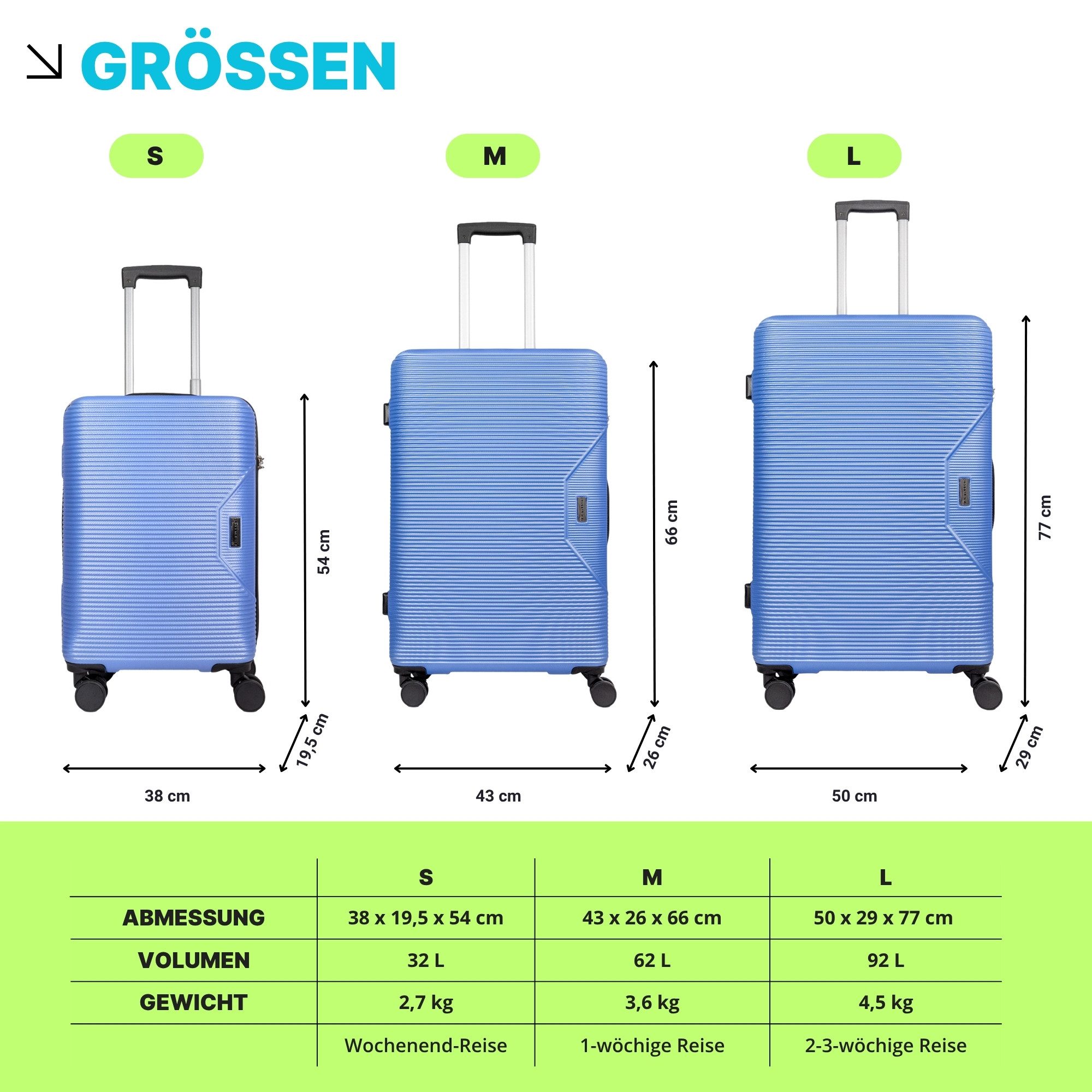 Crosstravel Koffer Einzelkoffer Tampa S / günstig online kaufen