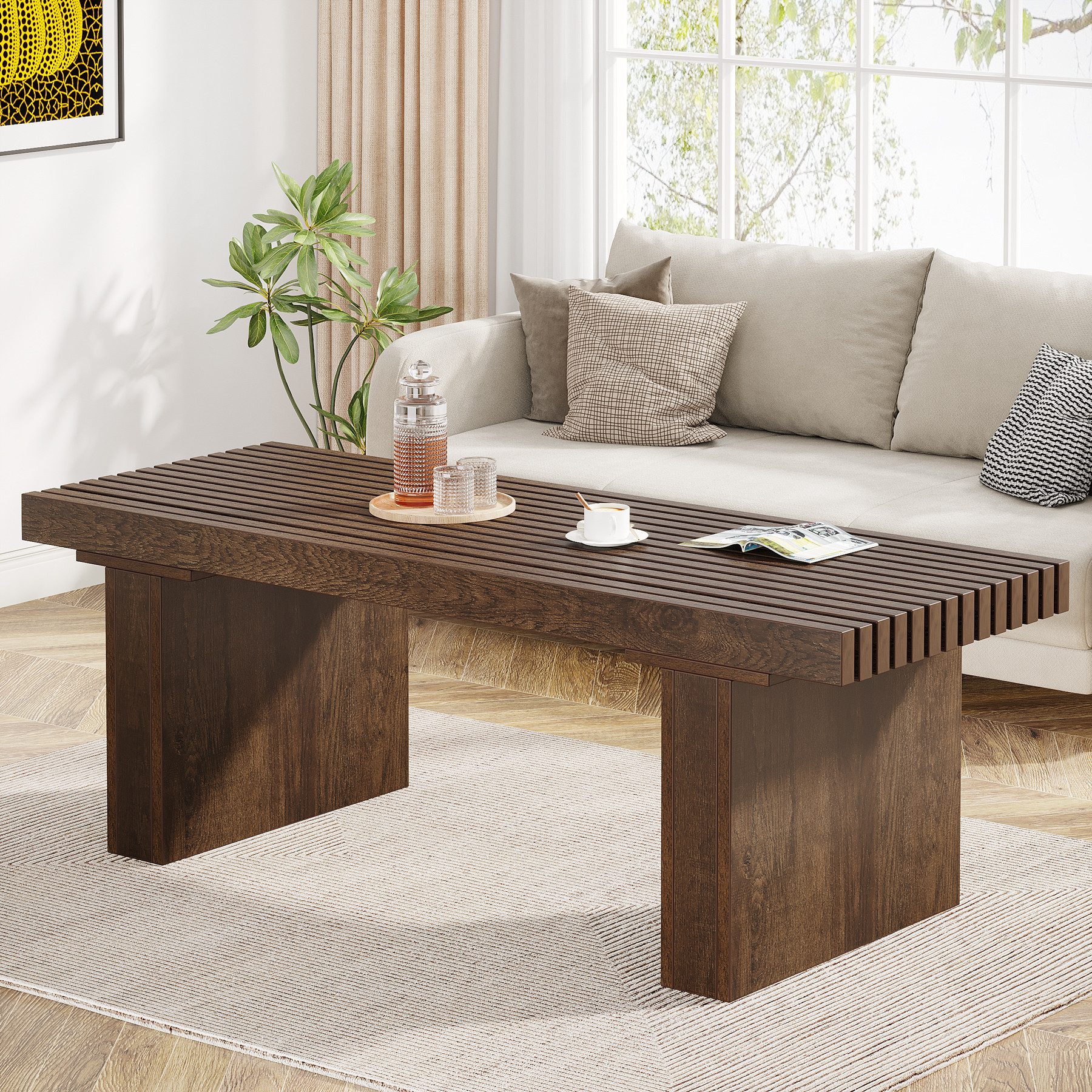 Tribesigns Couchtisch Rechteckiger Couchtisch, 120 cm günstig online kaufen