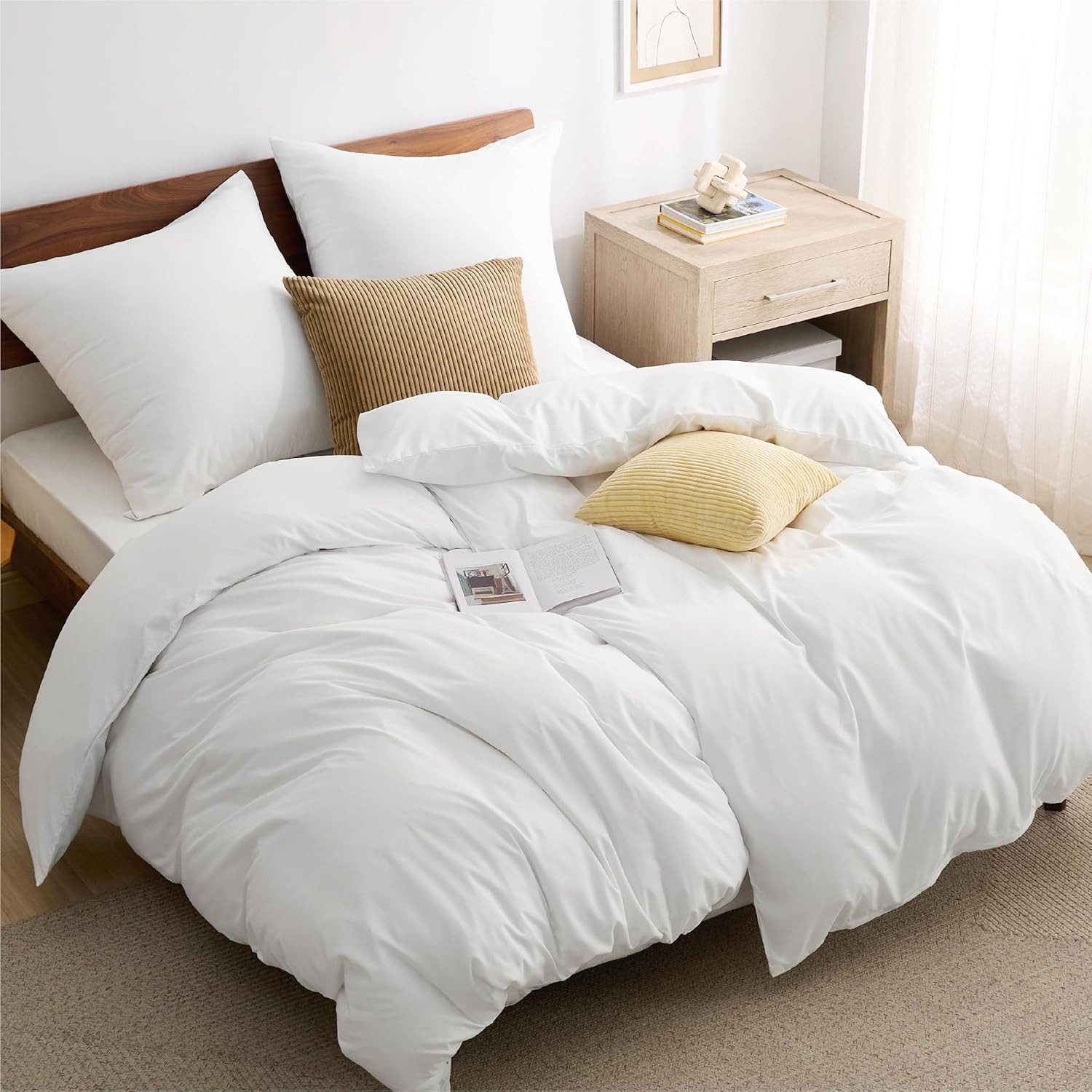 BEDSURE Bettwäsche mit Reißverschluss, 100% Baumwolle, ÖKO-TEX zertifiziert günstig online kaufen