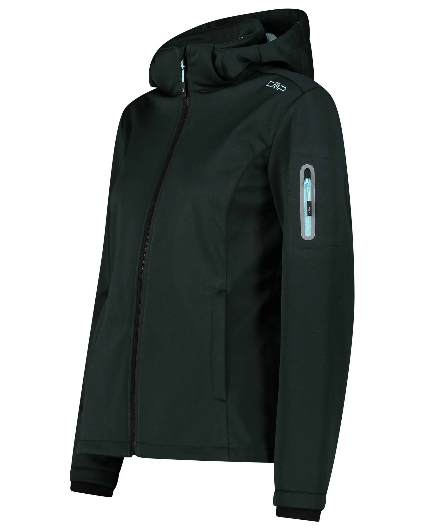 dunkelgrün Softshelljacke Jacket Zip (1-St) Outdoorjacke Hood" CMP "Woman Damen (401)