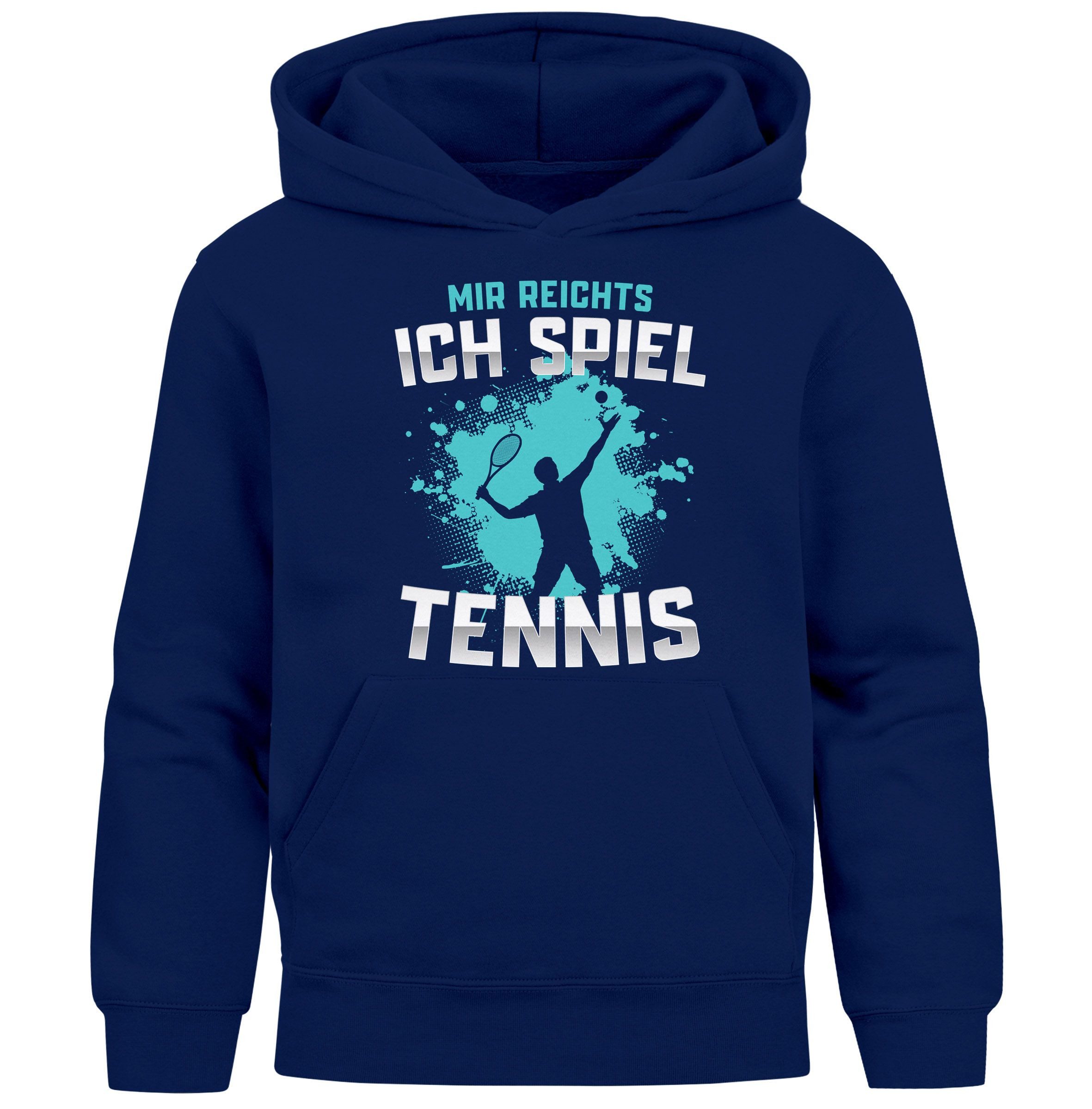 MoonWorks Hoodie Kinder Hoodie Jungen Tennis Sport Hobby Spruch Mir reichts ich spiel