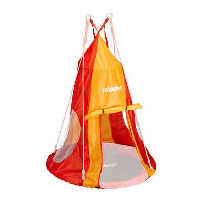 relaxdays Nestschaukel Zelt für Nestschaukel rot-orange, 90 cm