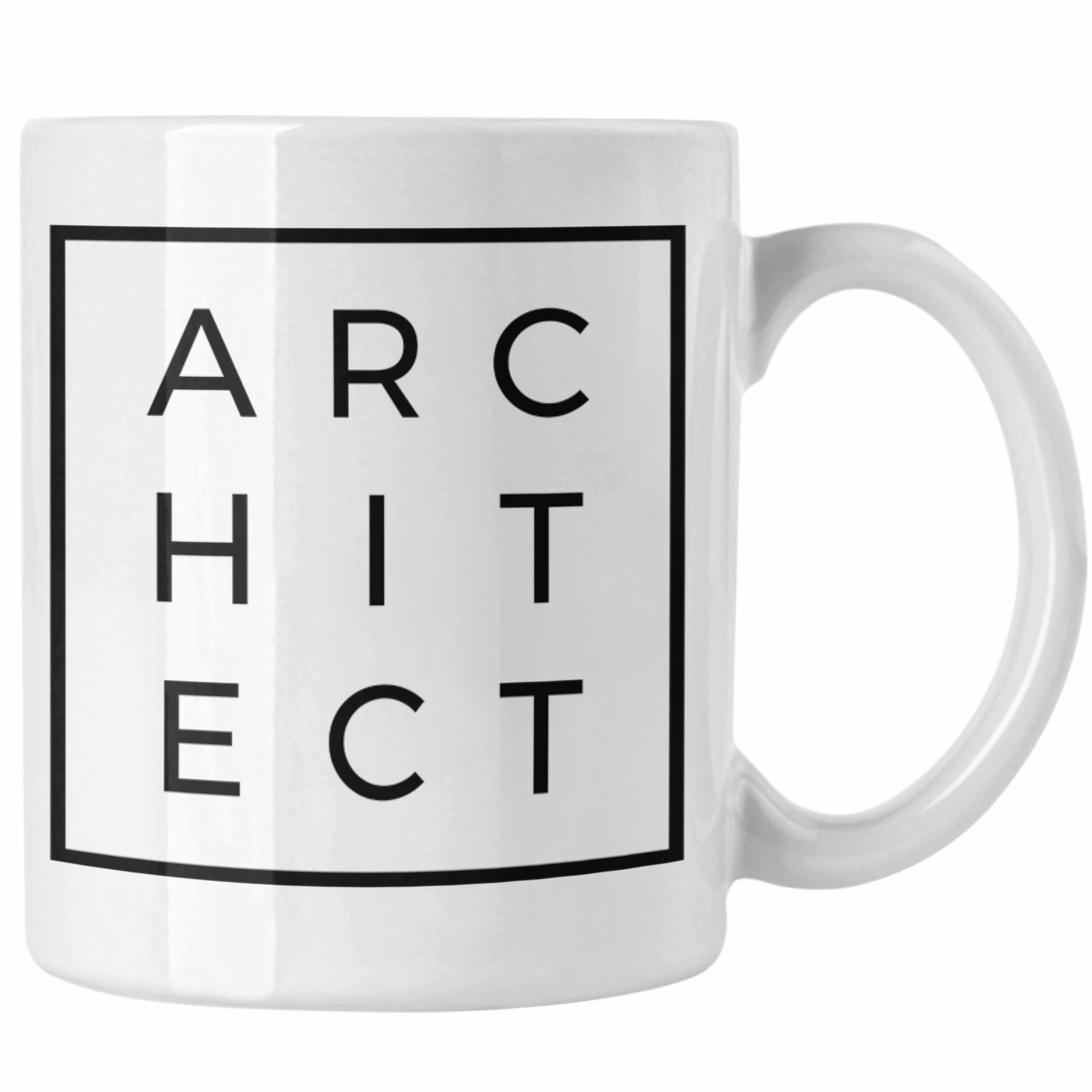 Trendation Tasse Trendation - Architekt Geschenke Tasse Lustig Kaffeetasse mit Spruch Architektur Architekten Geschenkidee Spruch Sprüche Lustige Tasse Weiss