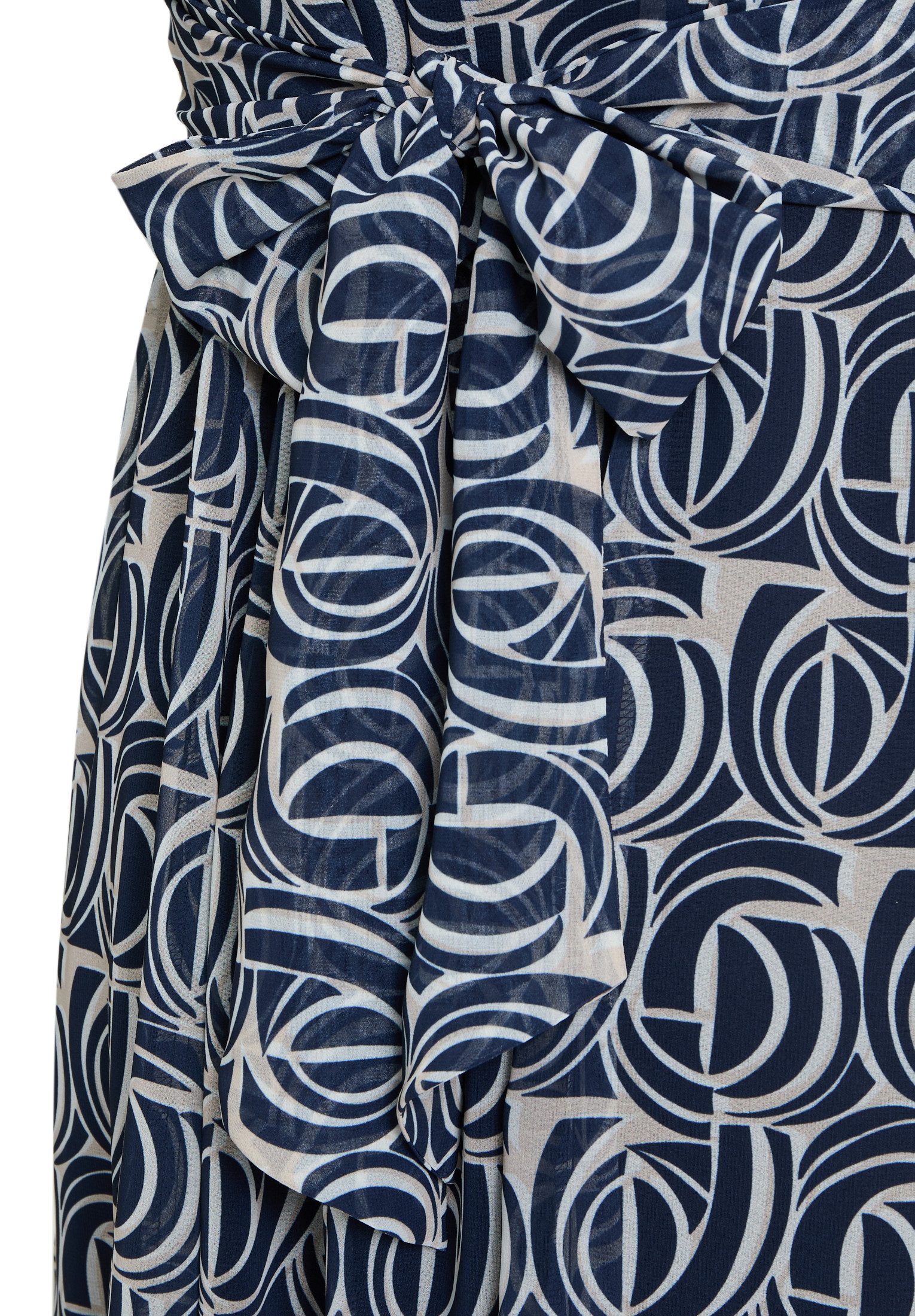 Betty&Co Chiffonkleid Damen ohne Arm Druck