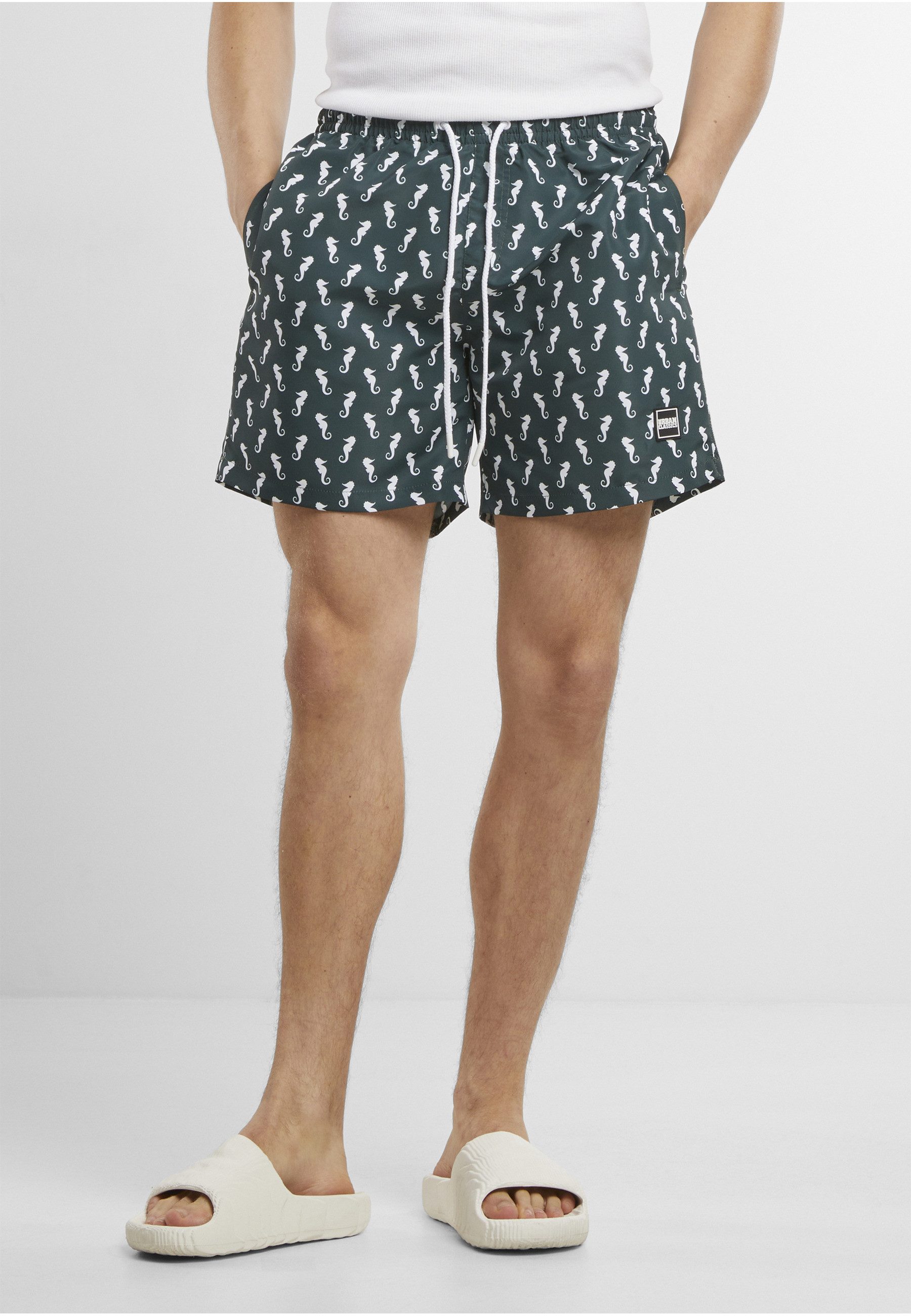 URBAN CLASSICS Badeshorts Urban Classics Herren Pattern Swim Shorts