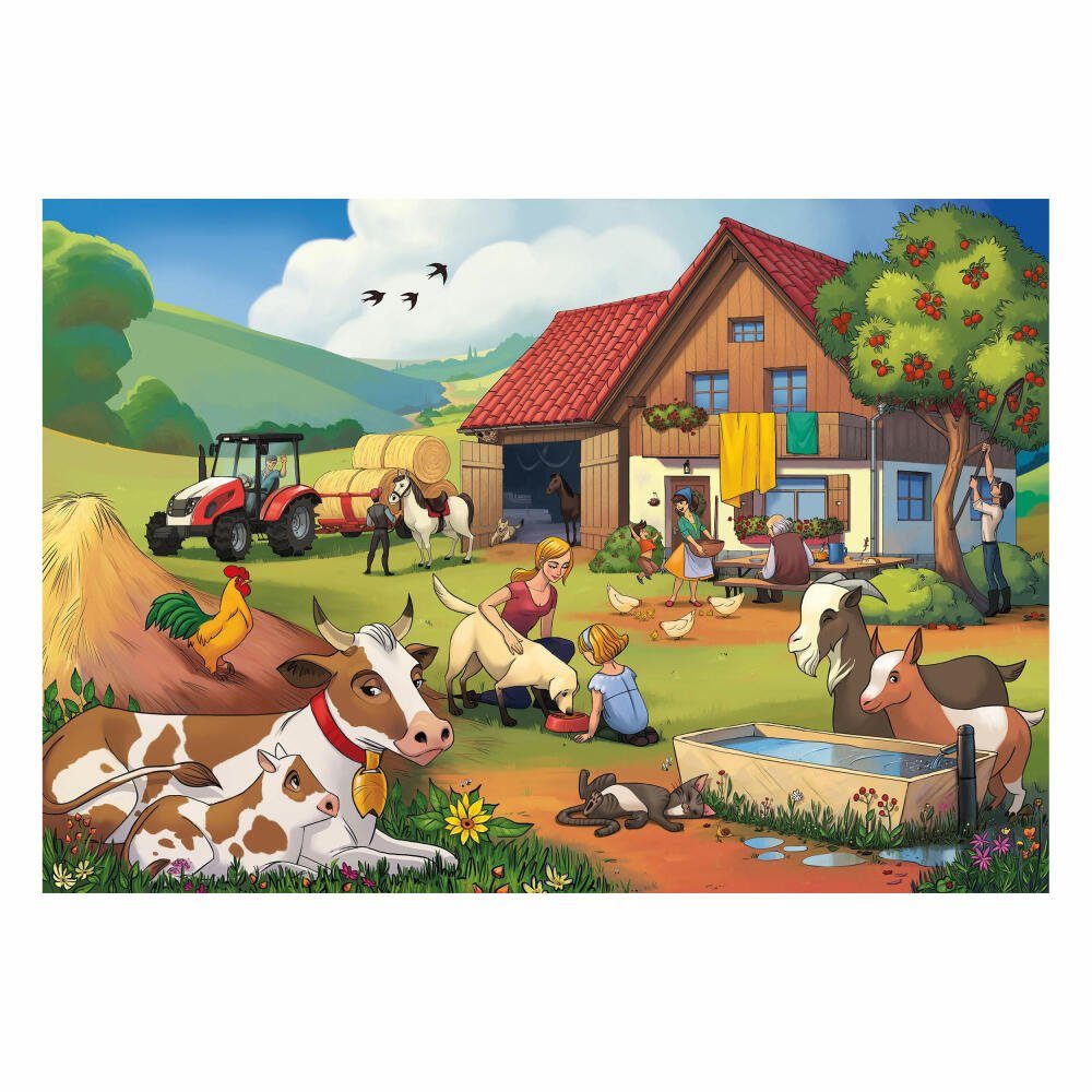Urlaub dem Bauernhof XXL Jahren, 45 Teile Puzzleteile 3 auf 45 ab Noris Puzzle