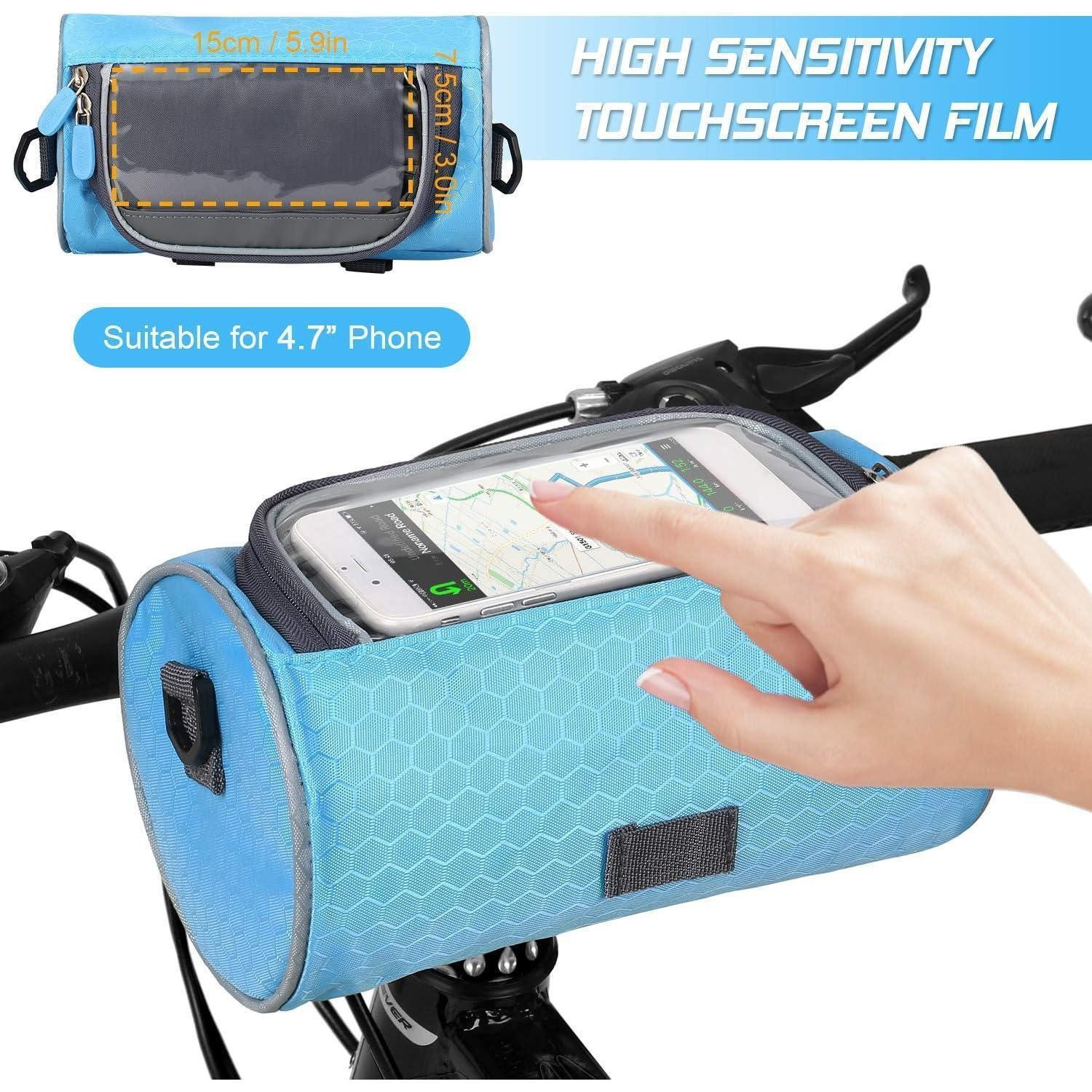 LuxusKollektion Fahrrad-Gepäckträger Fahrrad Lenkertasche wasserdicht Telefonhalterung Rose Rouge