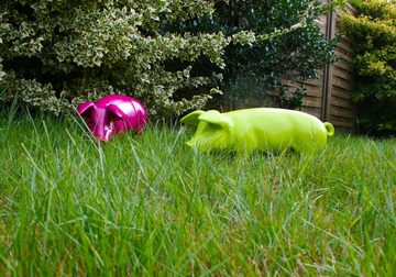 colourliving Tierfigur Dekofigur Schwein Ferkel Brommel brombeer 60 cm Gartenfigur Tierfigur, witzige Gartendekoration