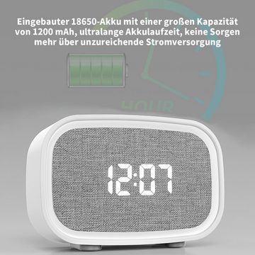 yozhiqu Tragbarer Bluetooth-Lautsprecher mit Erinnerungsfunktion und Wecker Bluetooth-Lautsprecher (Mit 13 beruhigenden Klängen für den Schlaf von Babys und Kindern)