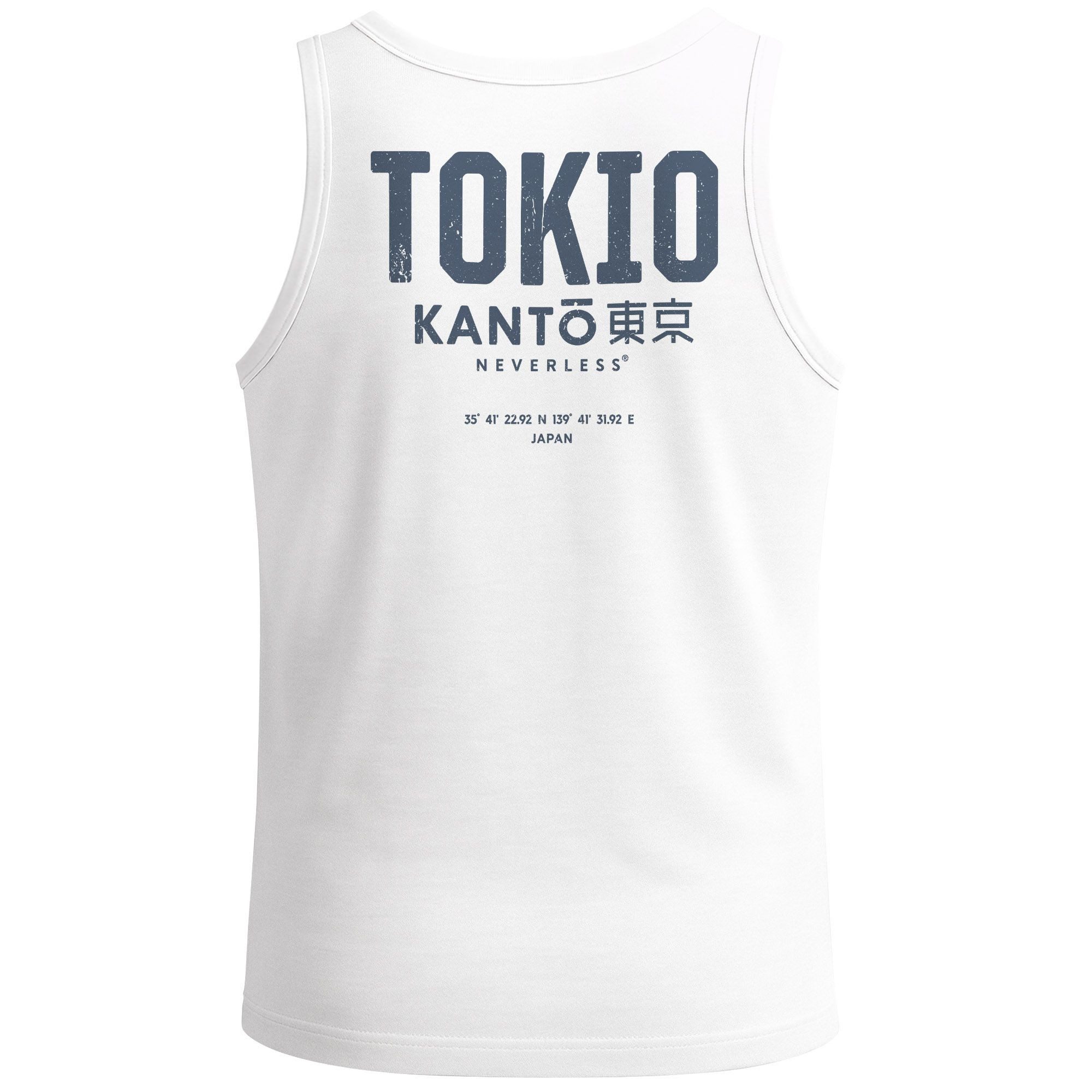 Tanktop Herren Tanktop Backprint Tokio – Muskelshirt mit Japan Design –