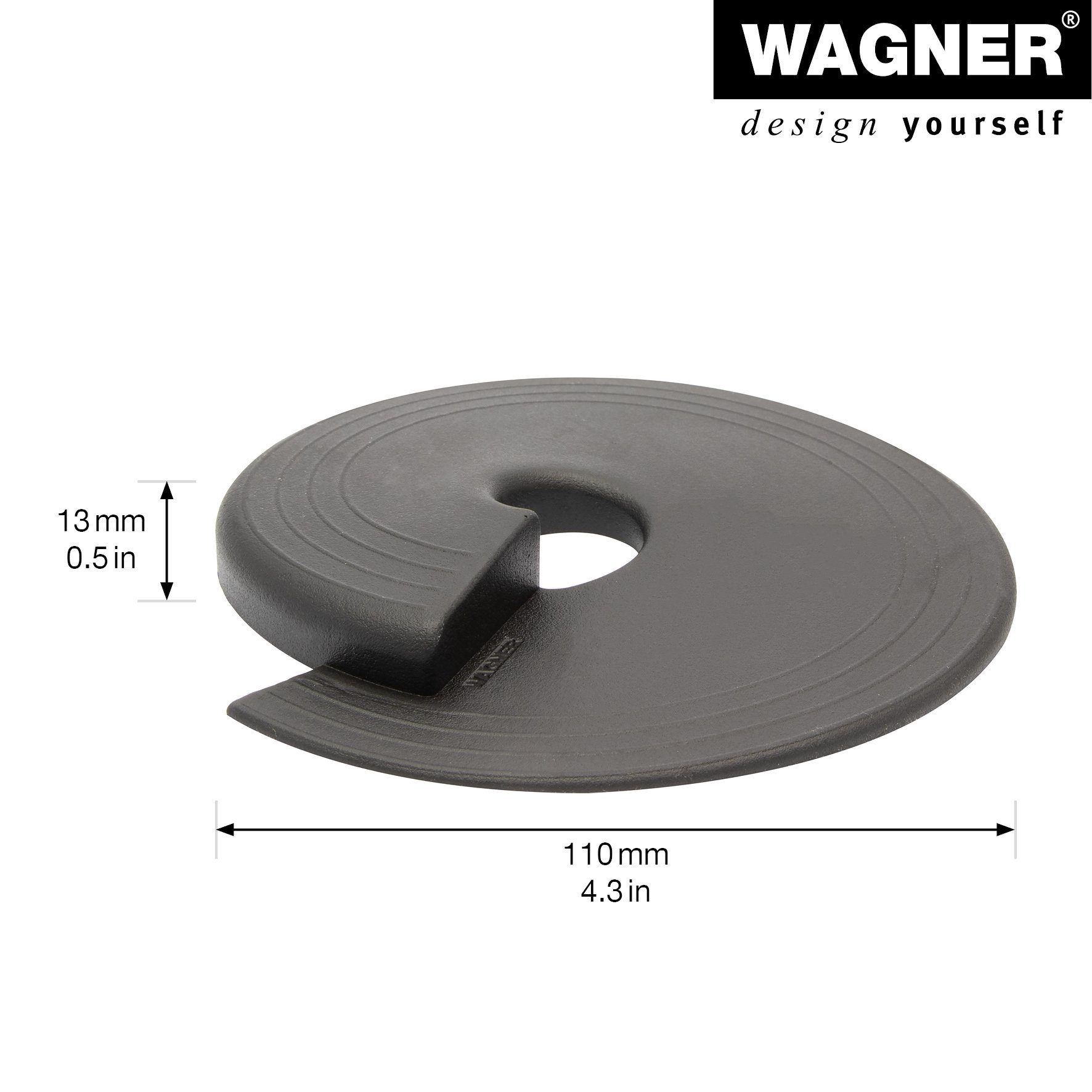 WAGNER design yourself Türstopper Türstopper - Ø 110 x 13 mm, verschiedene Farben, Stopper aus hochwertigem Kunststoff, zum Unterschieben und Einklemmen – Bild 2 von 5
