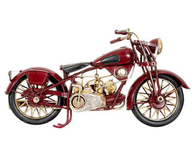 Aubaho Modellmotorrad Modellmotorrad Motorrad Modell Nostalgie Blech Metall Antik-Stil 27cm