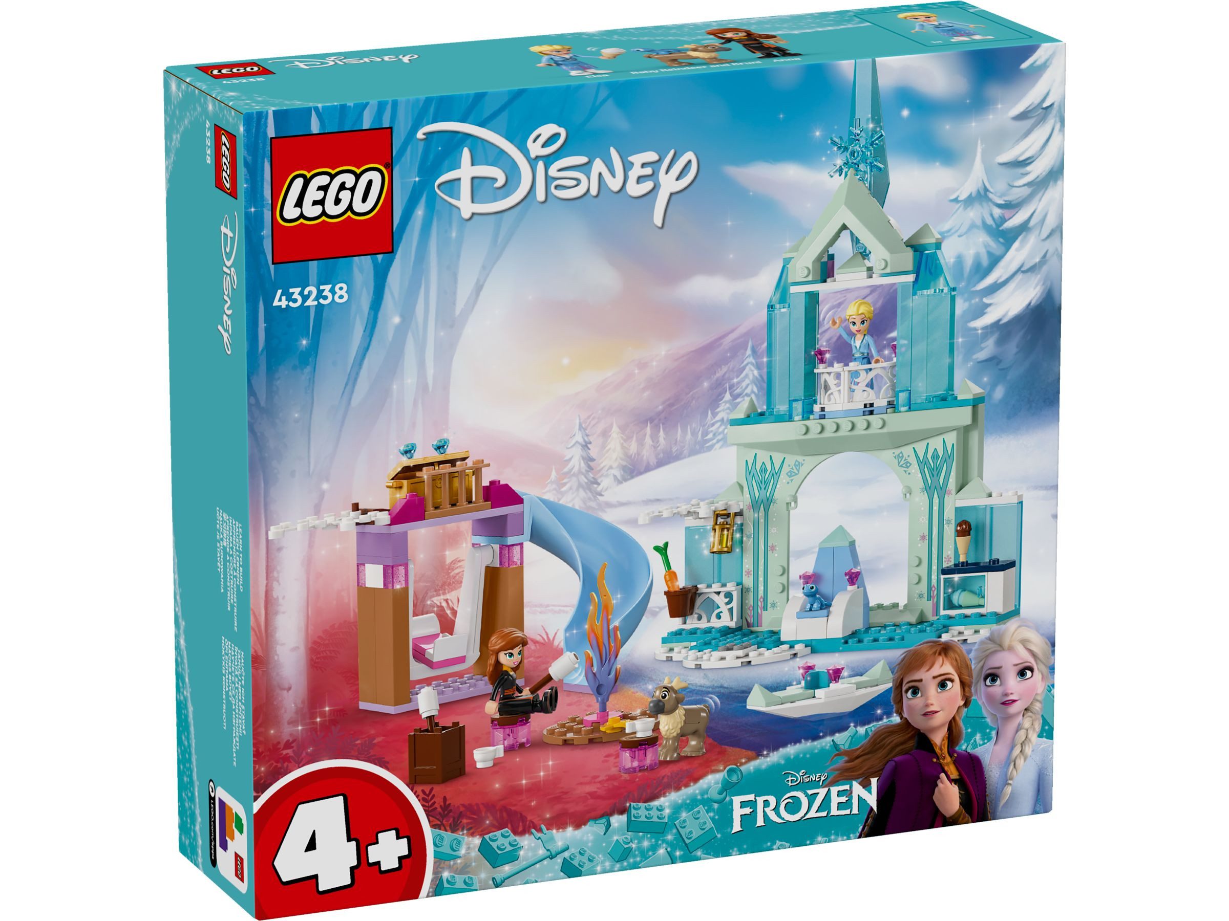 LEGO® LEGO® Disney™ 43238 Elsas Eispalast Konstruktionsspielsteine, (163 St)