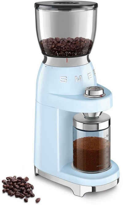 Smeg Kaffeemühle CGF01PBEU, 150 W, Kegelmahlwerk, 350 g Bohnenbehälter