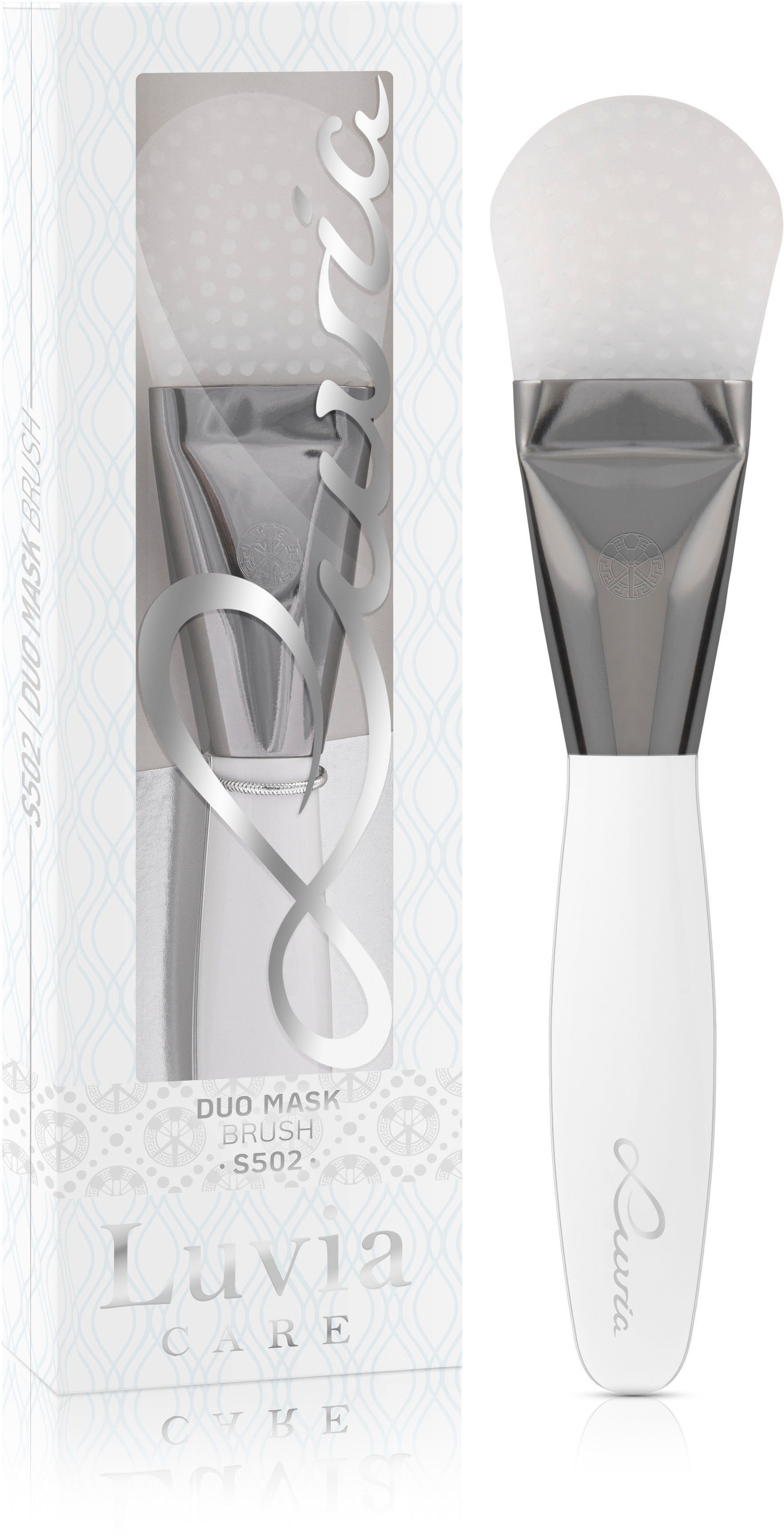 Luvia Cosmetics Maskenpinsel Duo Mask Brush, Sparsames, gleichmäßiges Auftragen von Masken und Peelings.
