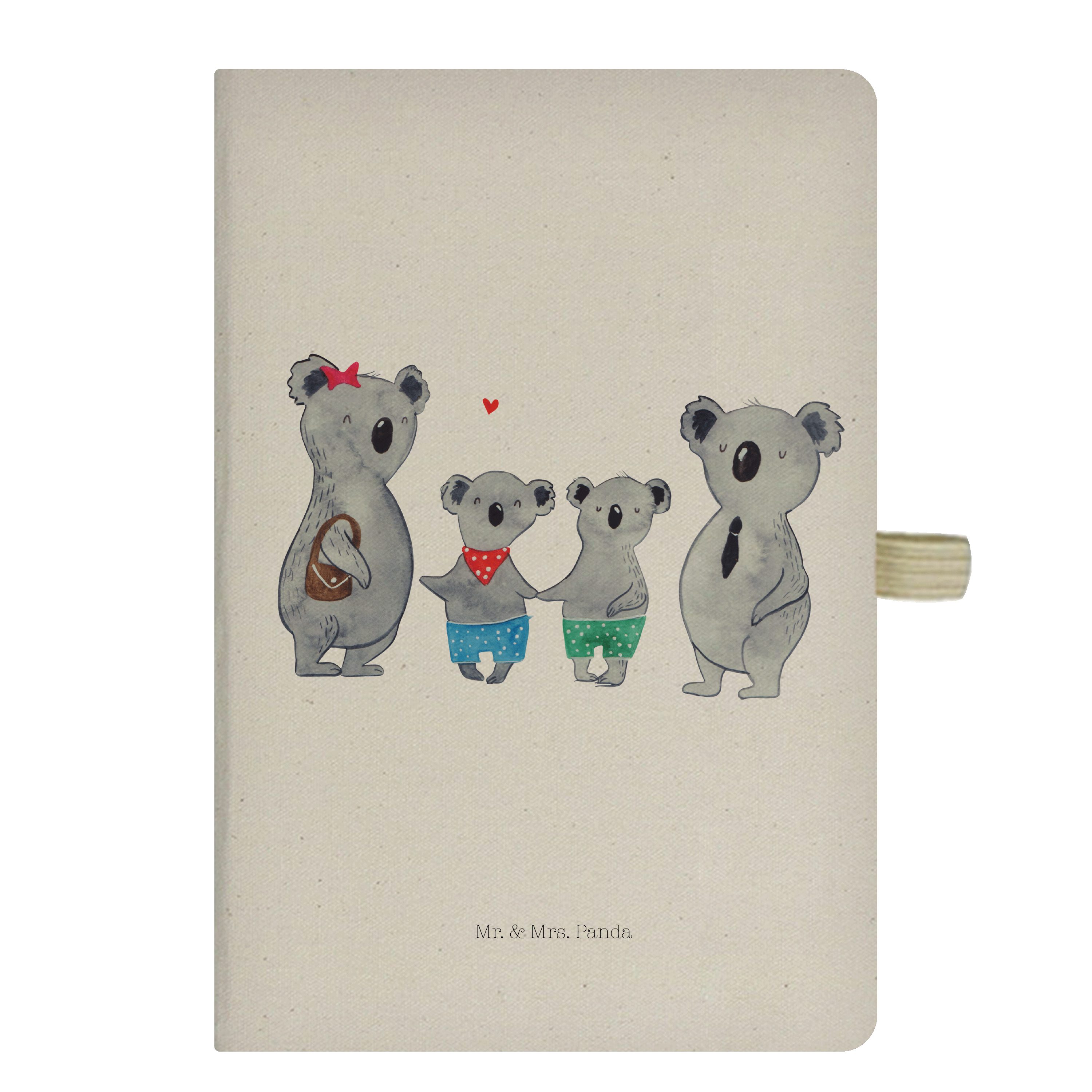 Mr. & Mrs. Panda Notizbuch Koala Familie zwei - Transparent - Geschenk, Muttertag, Oma, Liebling Mr. & Mrs. Panda