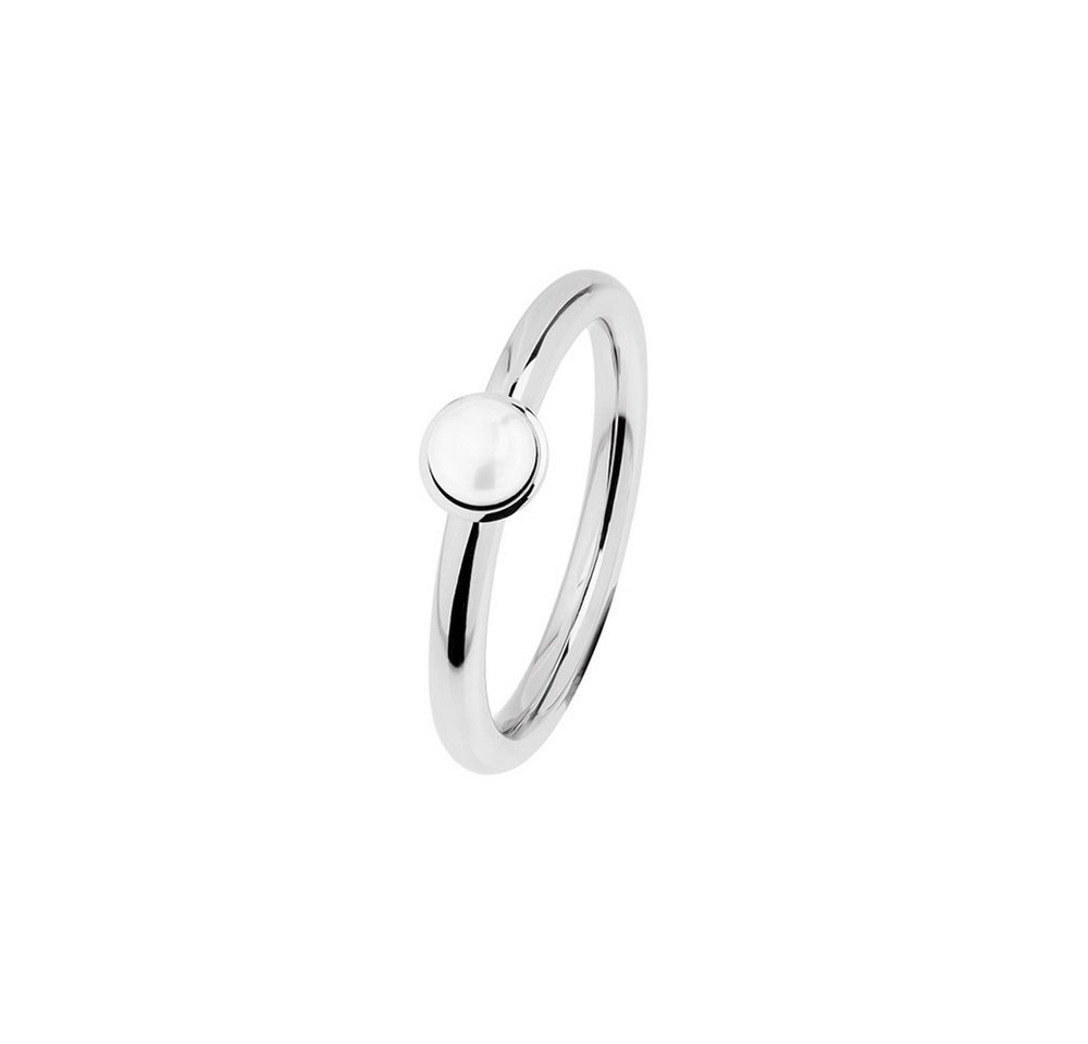 Fingerring Evia Ring Edelstahl / Button-... Fingerring Evia Ring Edelstahl / Button-...