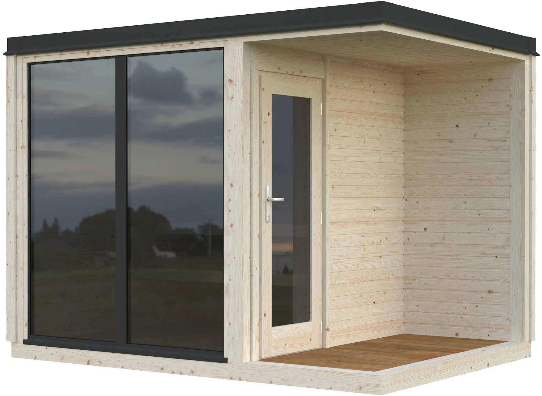 Palmako Sauna Sarah, BxTxH: 322 x 222 x 237 cm, 16 mm