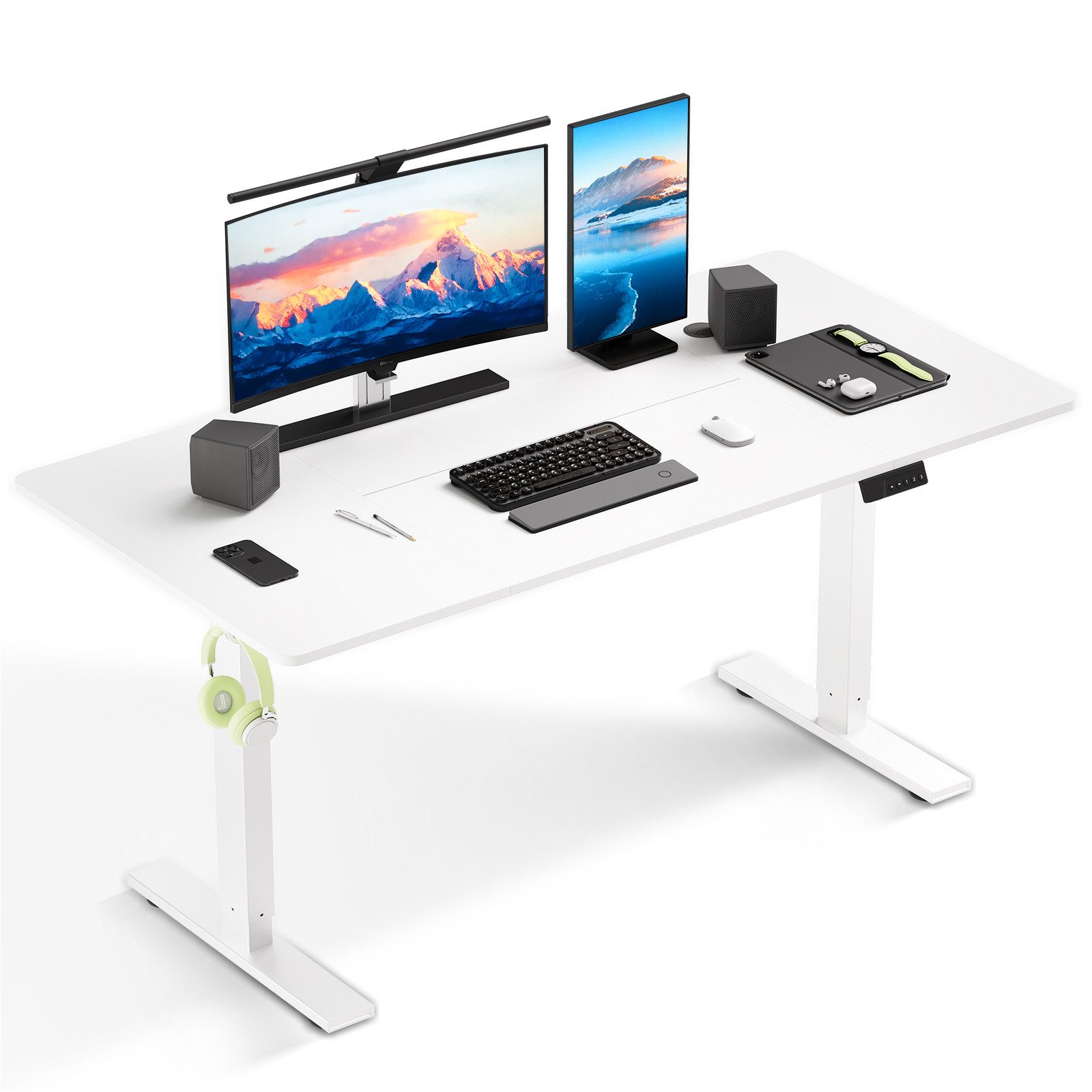 HOMAVO Schreibtisch Elektrisch Höhenverstellbar elektrischer Memory-Funktio günstig online kaufen