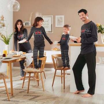 Erwin Müller Pyjama Damen-Schlafanzug Single-Jersey gemustert