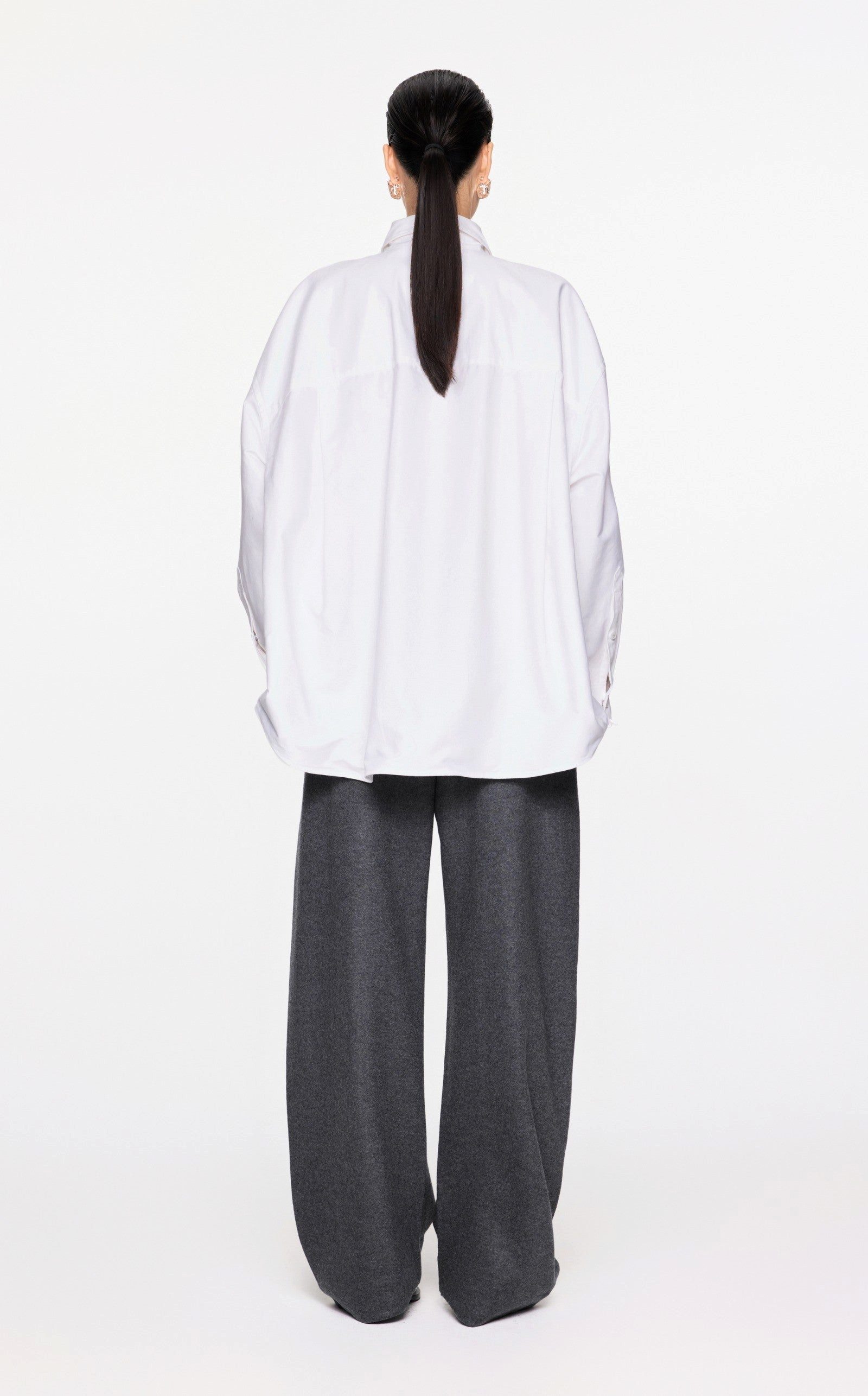 JNBY Stoffhose Barrel avant-garde Wollhose in Grau