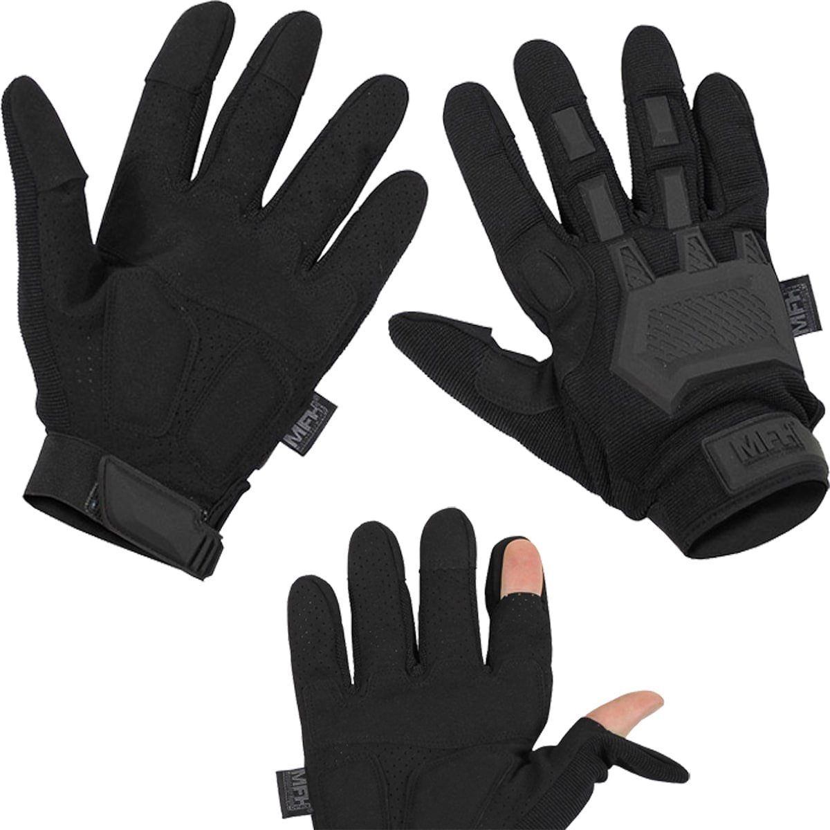 MFH Schnittschutzhandschuhe Militär Tactical Handschuhe Action Schwarz