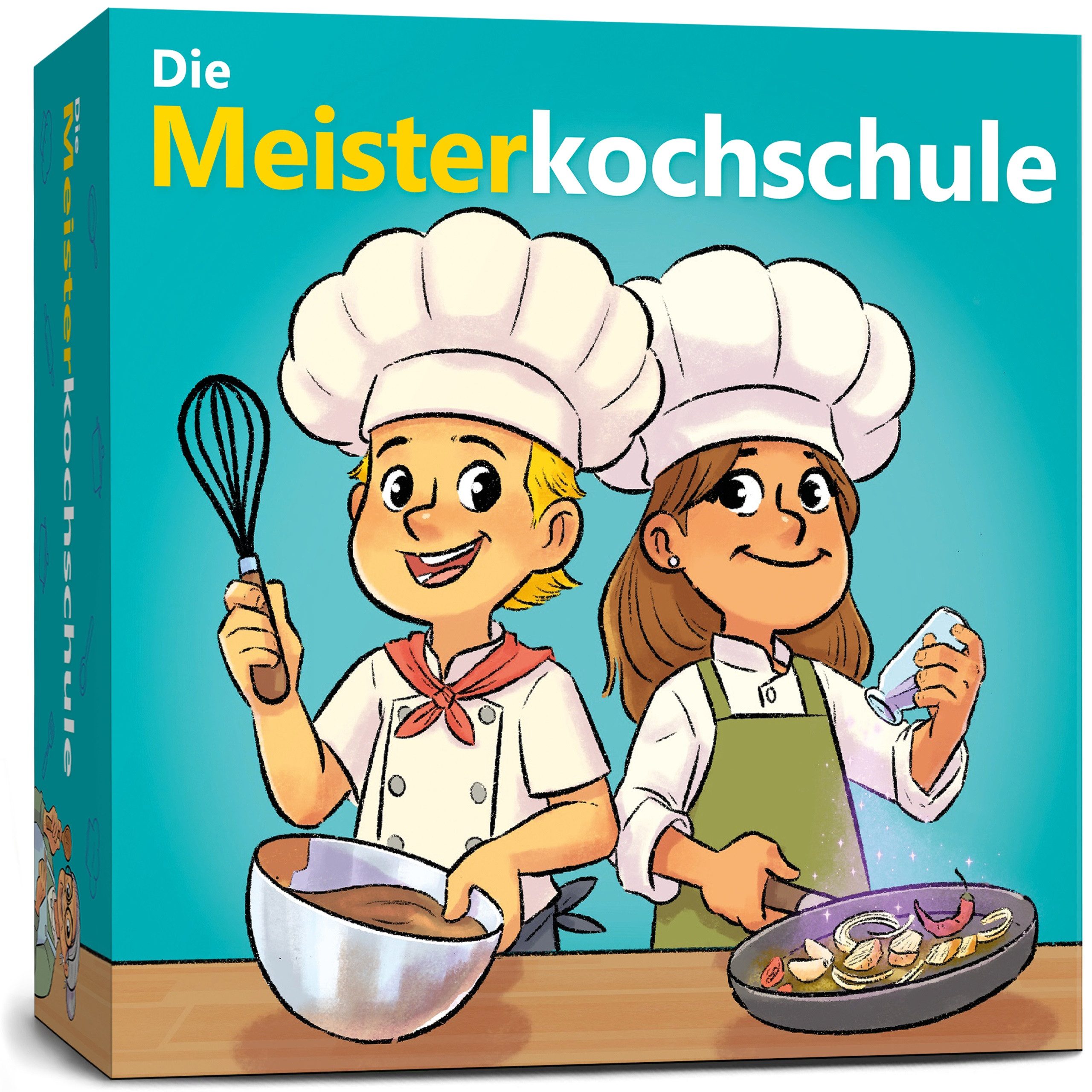 GLÜCKSWOLKE Spiel Die Meisterkochschule, Kinderspiel und Lernspiel, Kochspiel für Kinder ab 3, 4, 5, 6 Jahre, Spielküche zum Mitnehmen