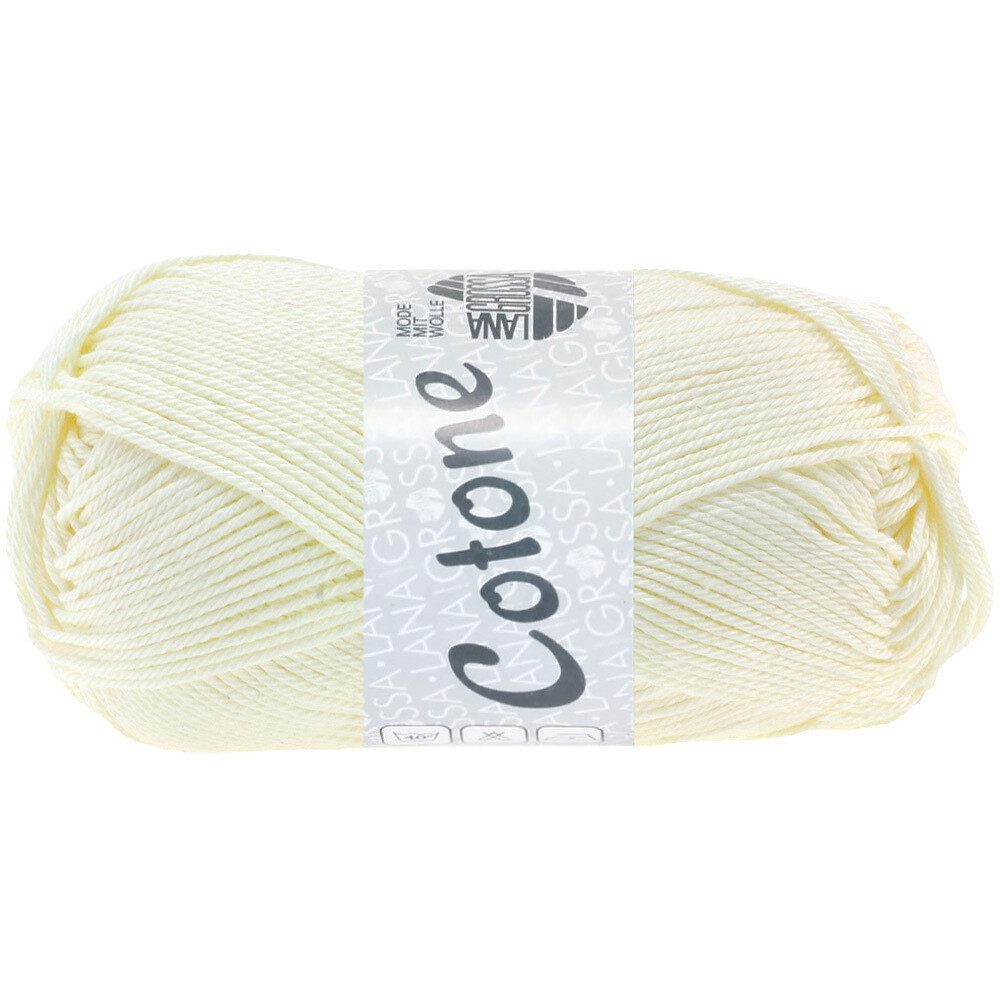 LANA GROSSA COTONE Häkelwolle, 125 m (vielseitiges Baumwoll-Basicgarn), 50 g