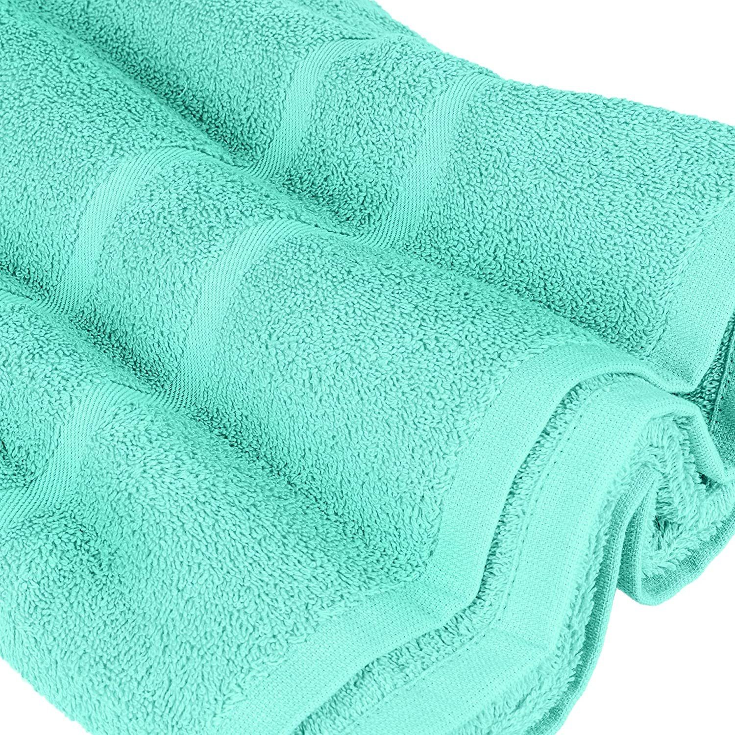 StickandShine Handtuch Set 4x Gästehandtuch SET (Spar-SET) 100% Baumwolle, 4x Mint 2x Handtücher Duschtücher