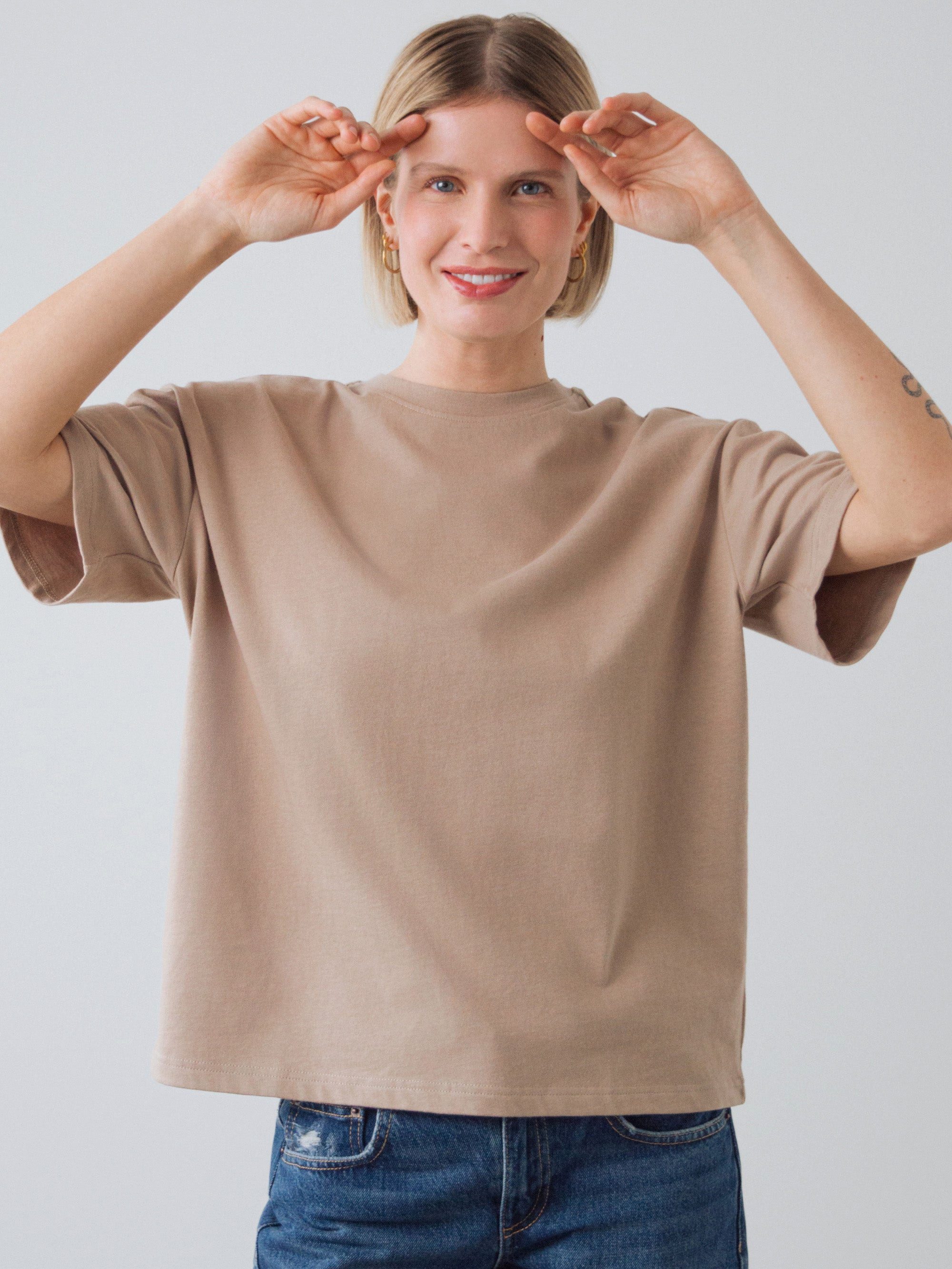 HONEST BASICS T-Shirt OG Shirt Frauen aus Bio- und recycelter Baumwolle